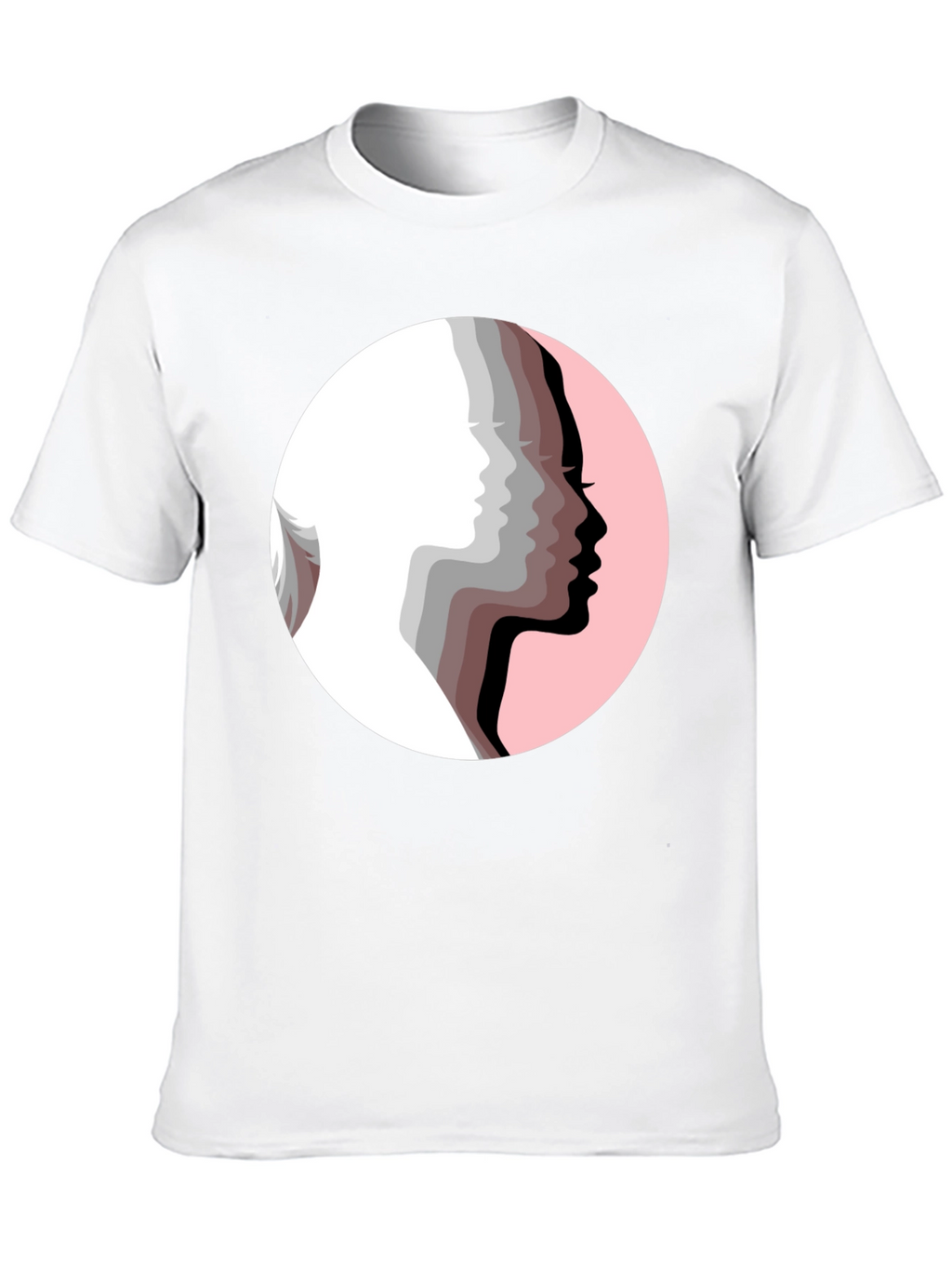 Silhouetted Faces Graphic Tee