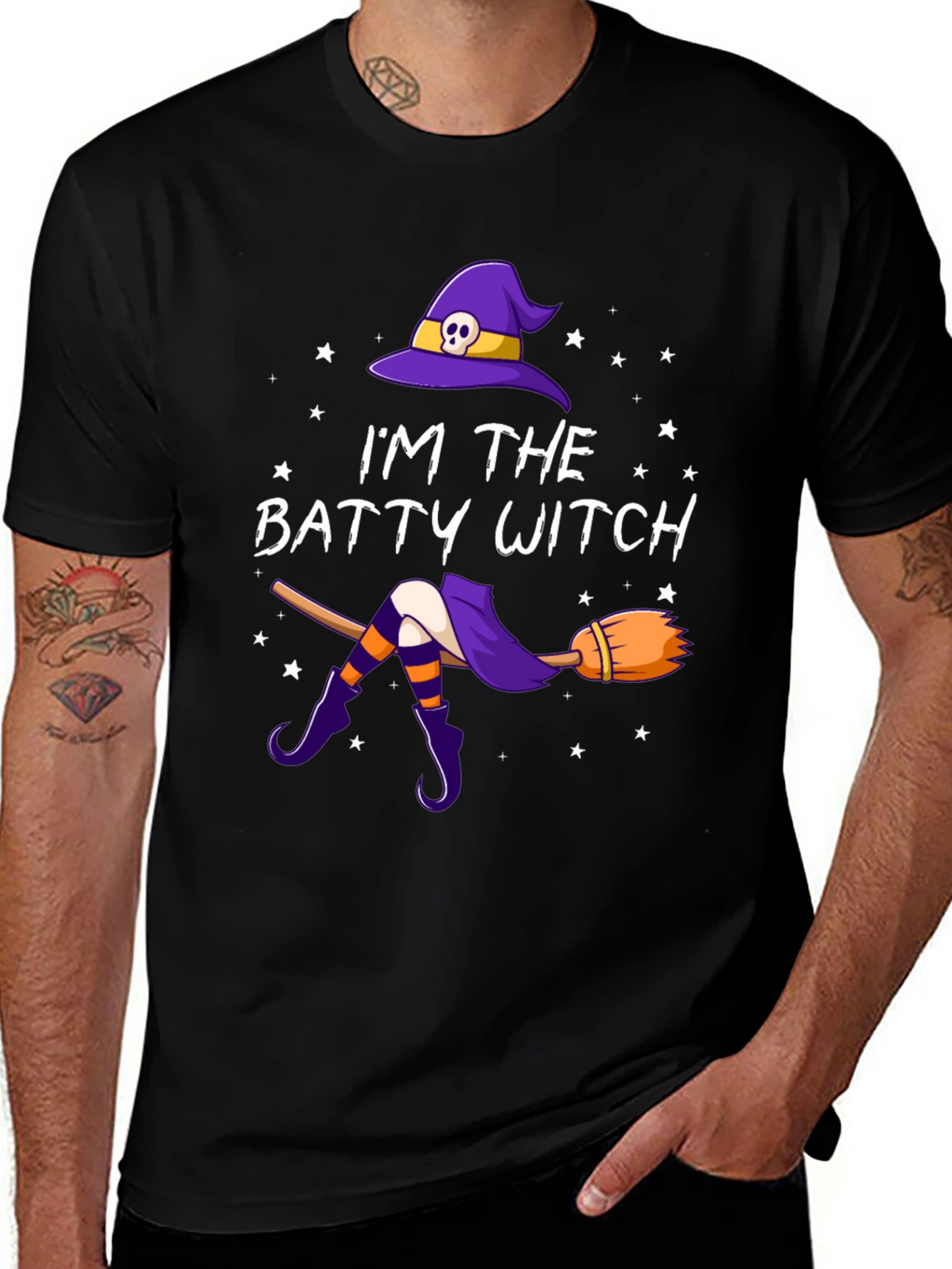 Batty Witch T-Shirt - Halloween Apparel