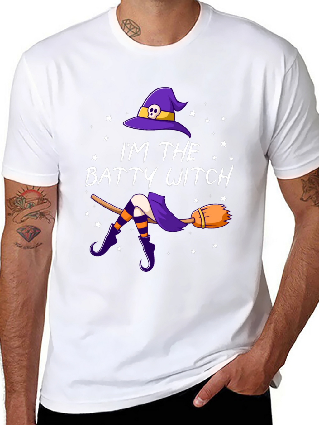 Batty Witch T-Shirt - Halloween Apparel