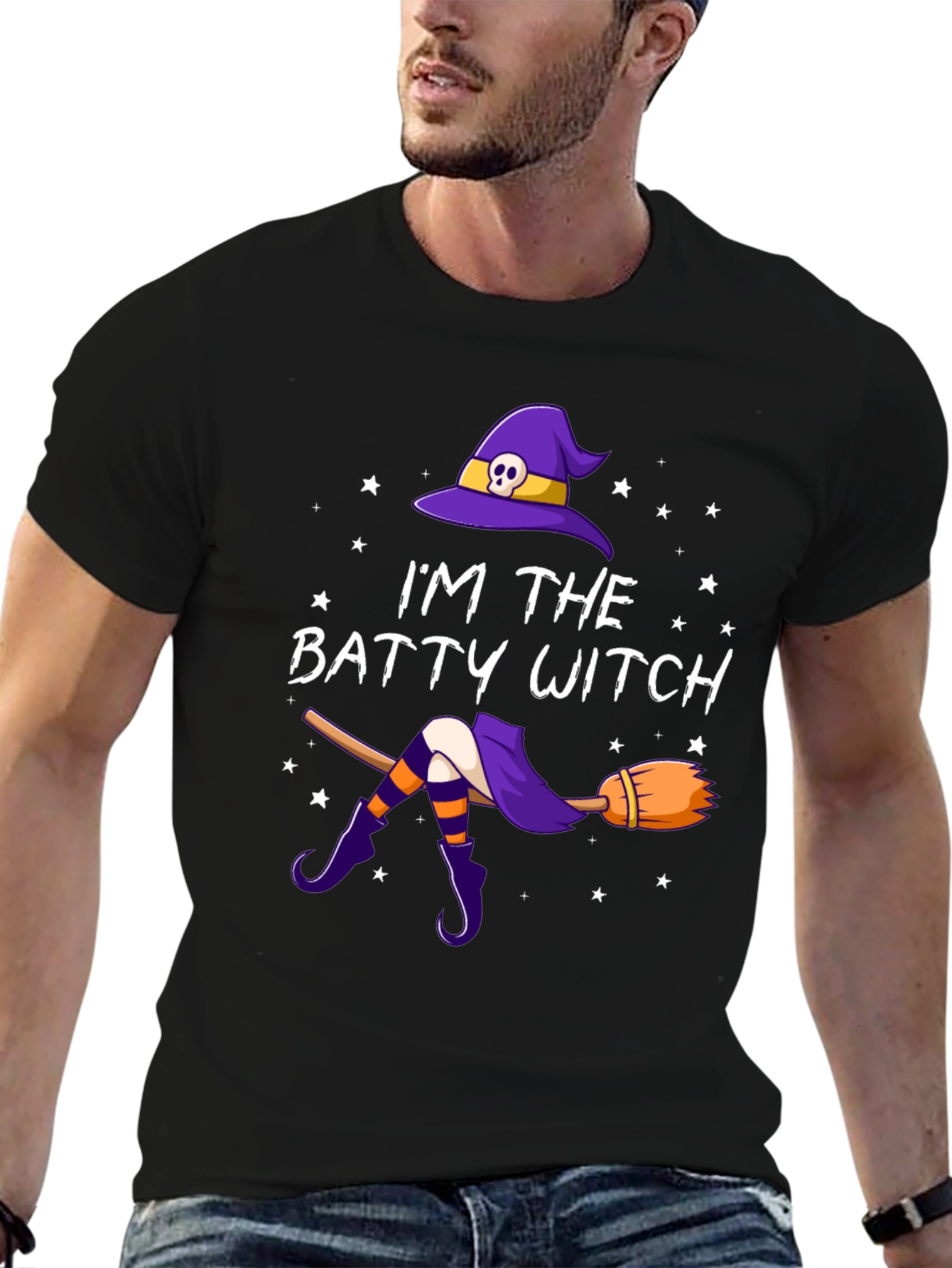Batty Witch T-Shirt - Halloween Apparel