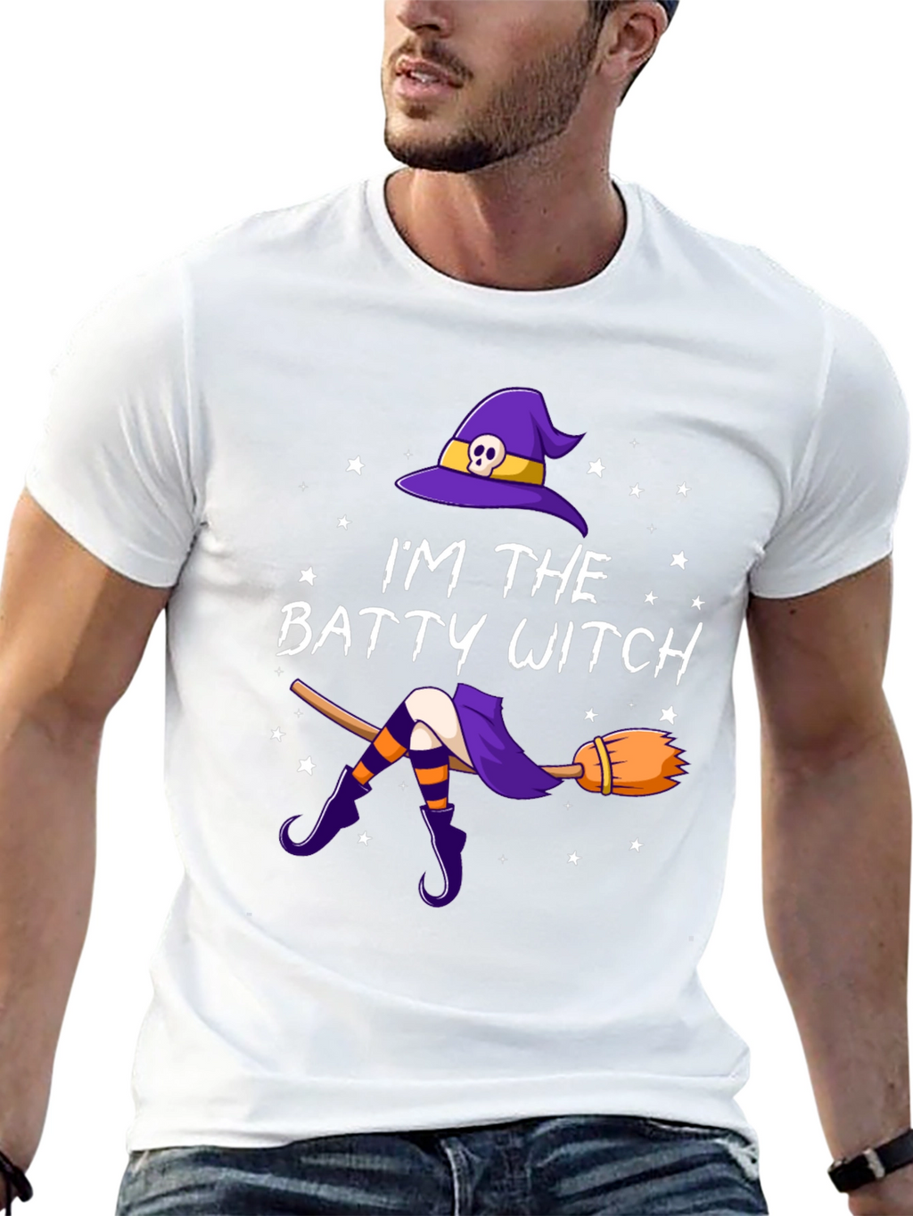 Batty Witch T-Shirt - Halloween Apparel