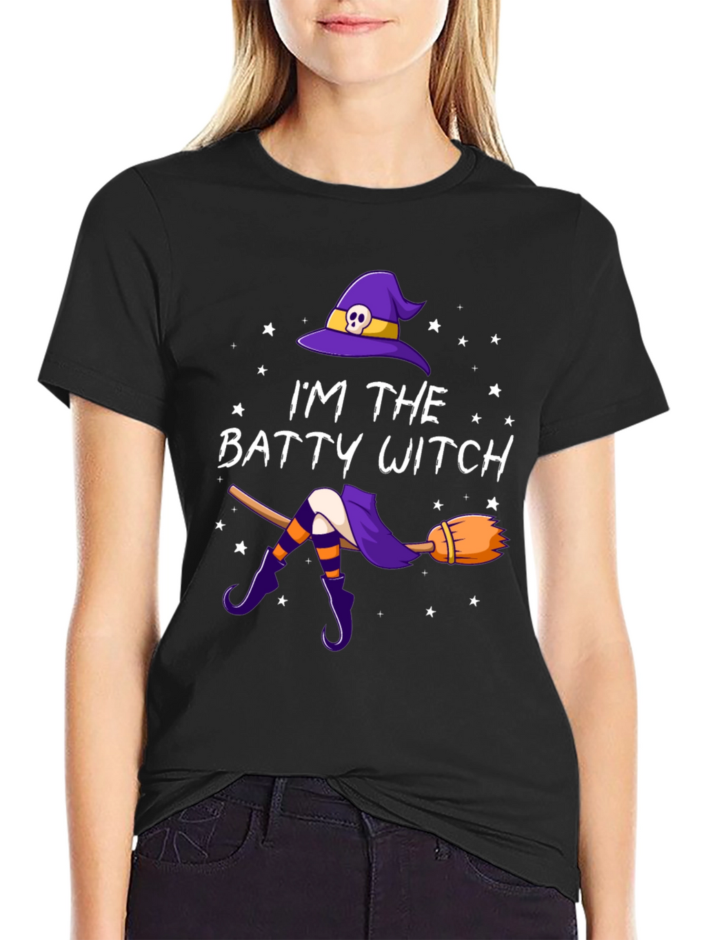 Batty Witch T-Shirt - Halloween Apparel