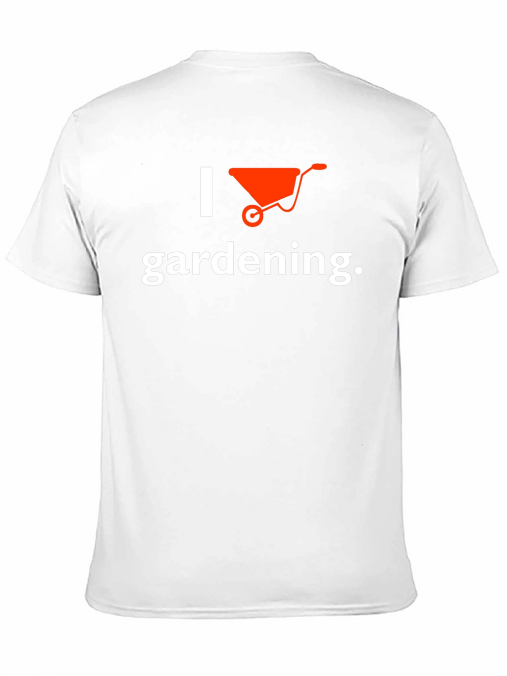 I Love Gardening Wheelbarrow Graphic Tee - Black