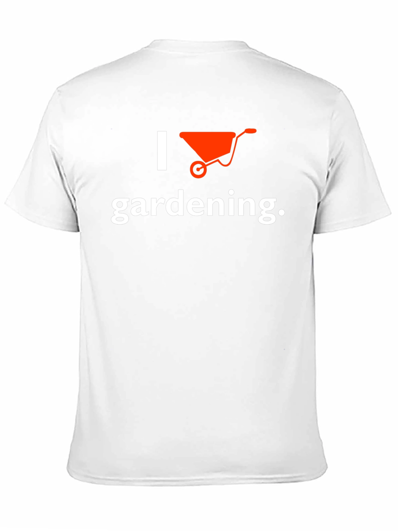 I Love Gardening Wheelbarrow Graphic Tee - Black