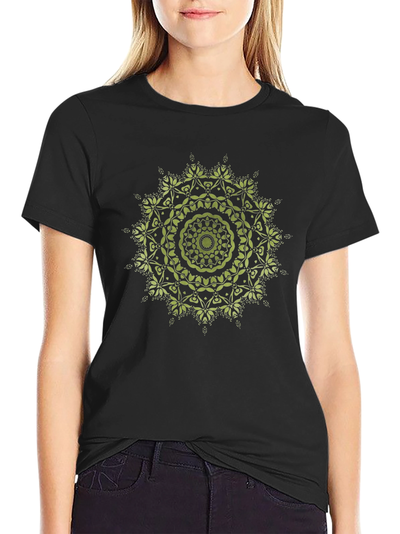 Black Mandala T-Shirt - Unique Graphic Tee