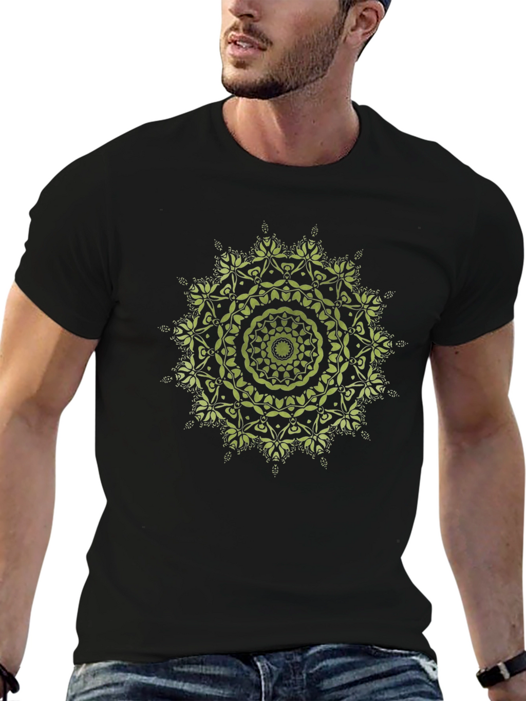 Black Mandala T-Shirt - Unique Graphic Tee