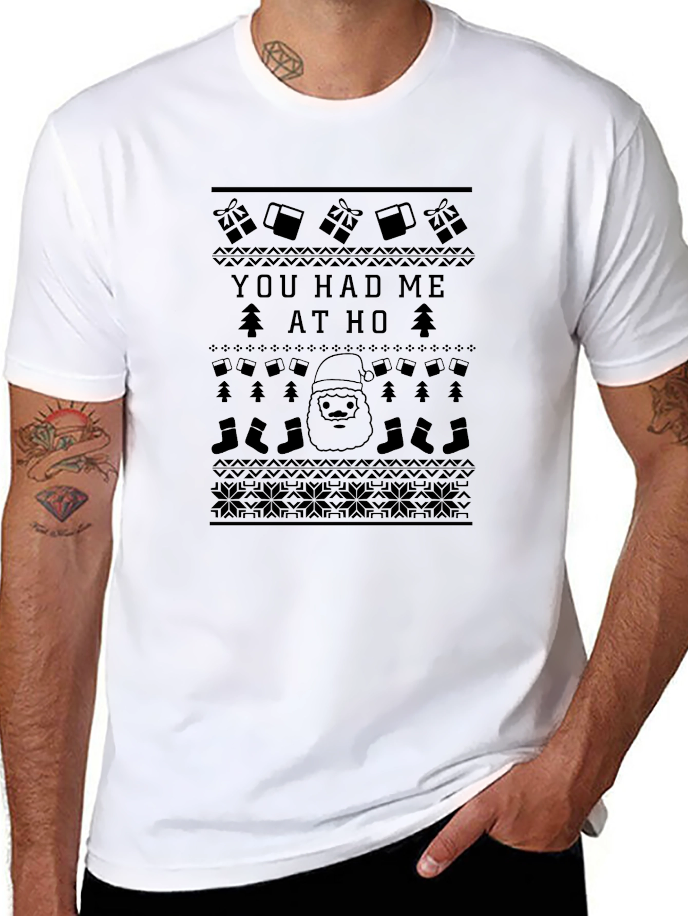 You Had Me at Ho Ugly Christmas Sweater T-Shirt