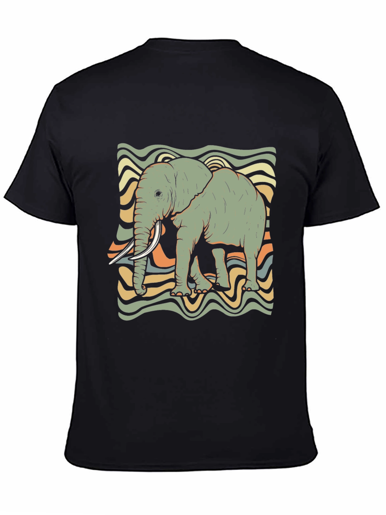Retro Elephant Graphic Tee - Unisex
