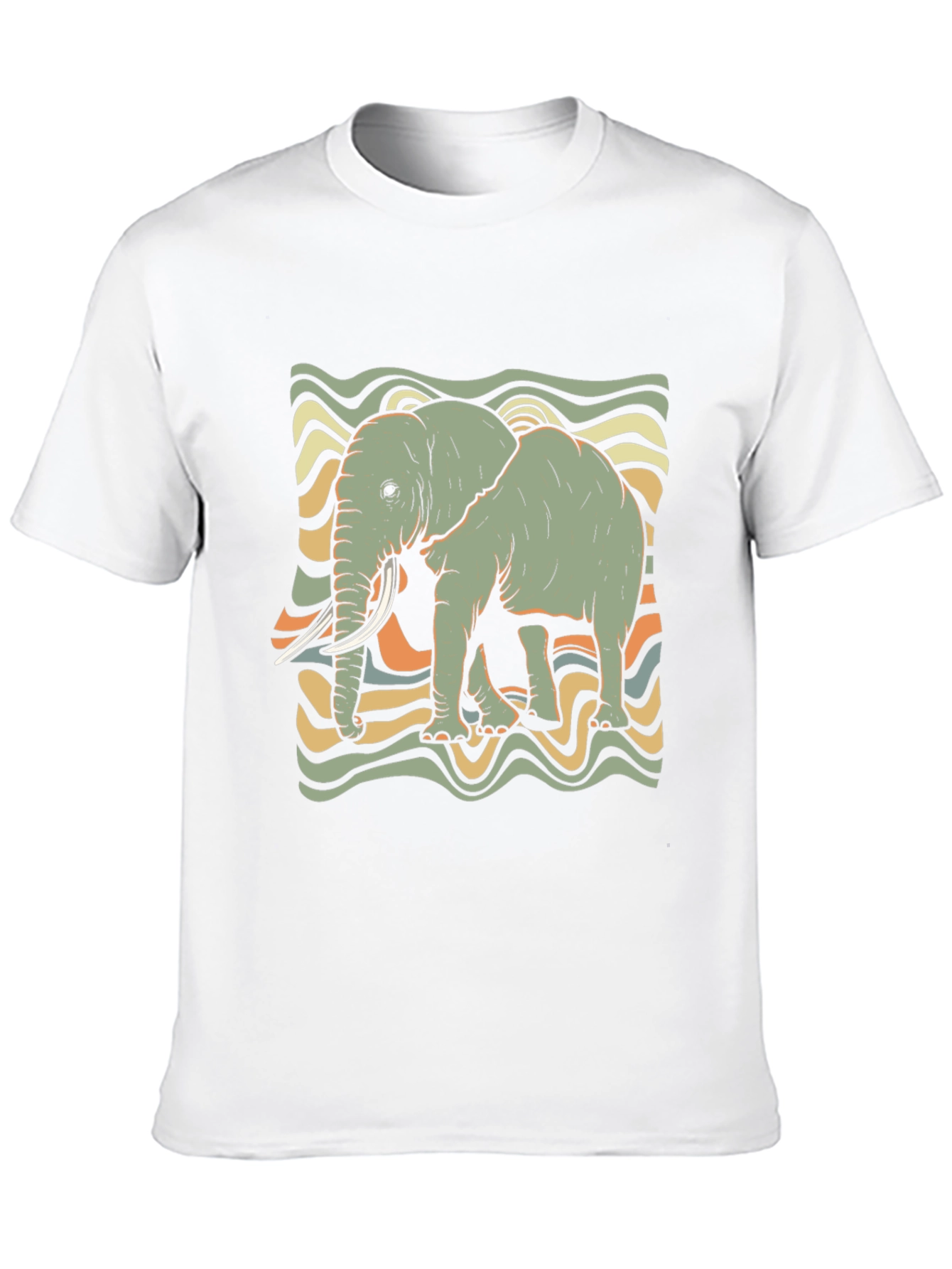 Retro Elephant Graphic Tee - Unisex