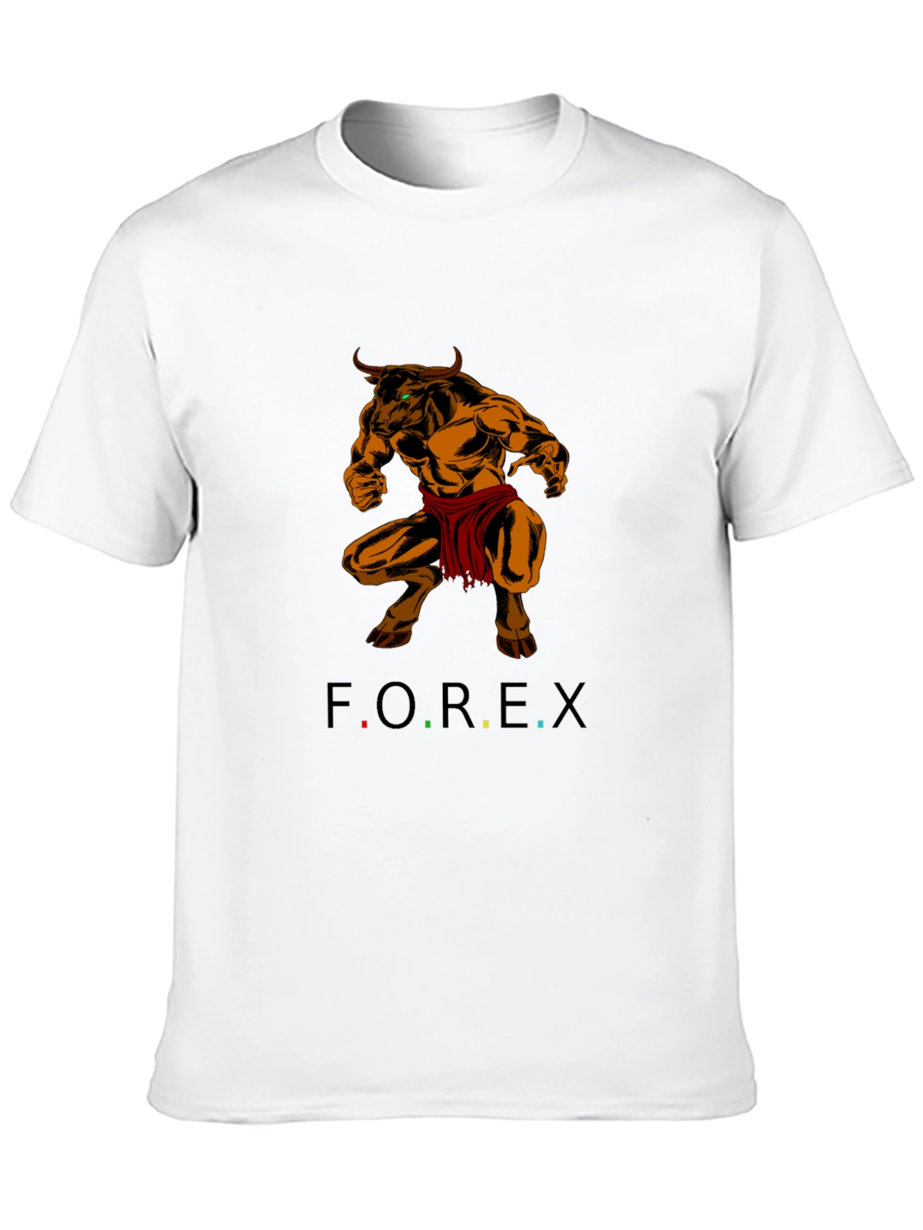 Forex Trading Bull T-Shirt - Black Cotton Tee