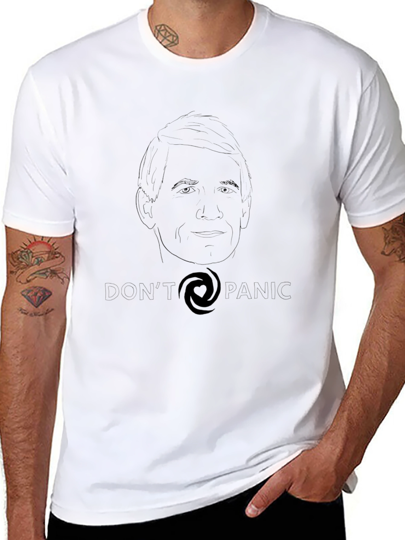Dont Panic T-Shirt - Unique Design