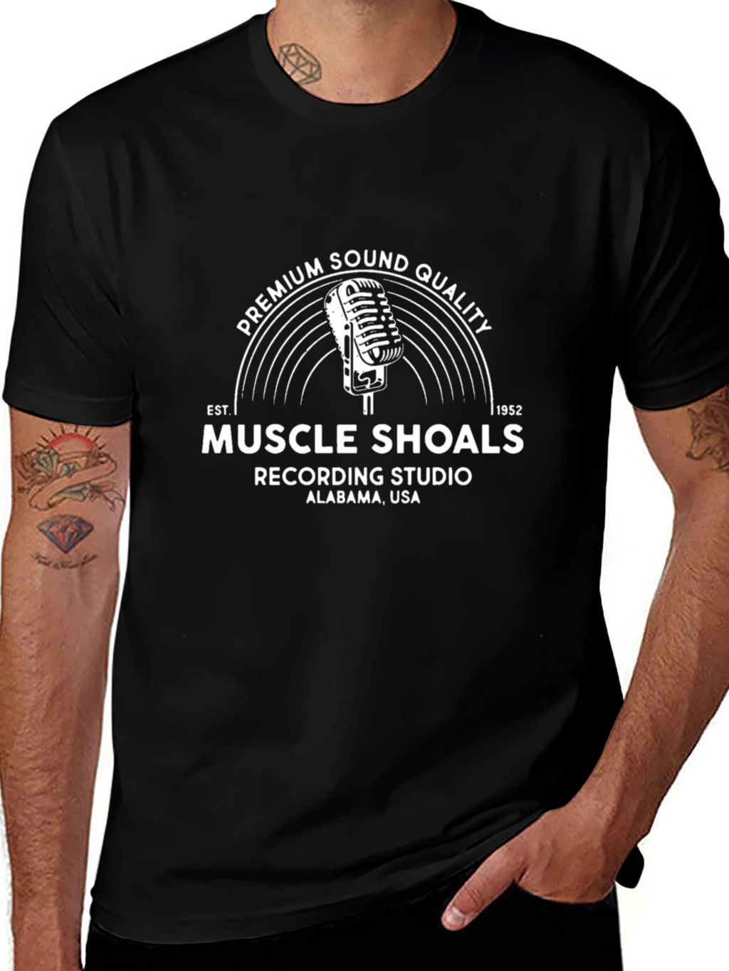 Muscle Shoals Recording Studio Black T-Shirt