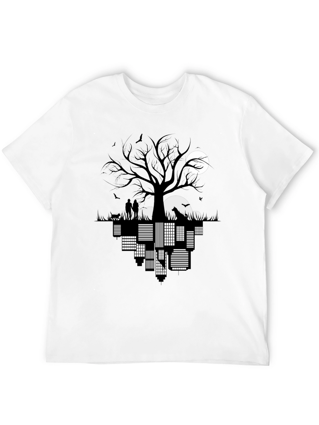Cityscape Silhouette Graphic Tee
