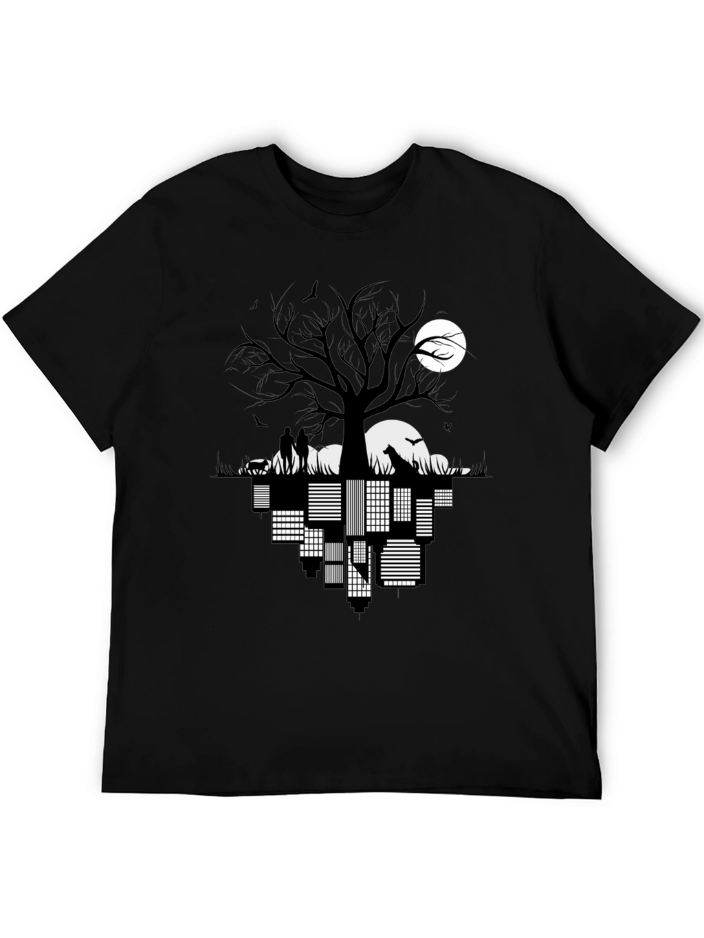 Cityscape Silhouette Graphic Tee