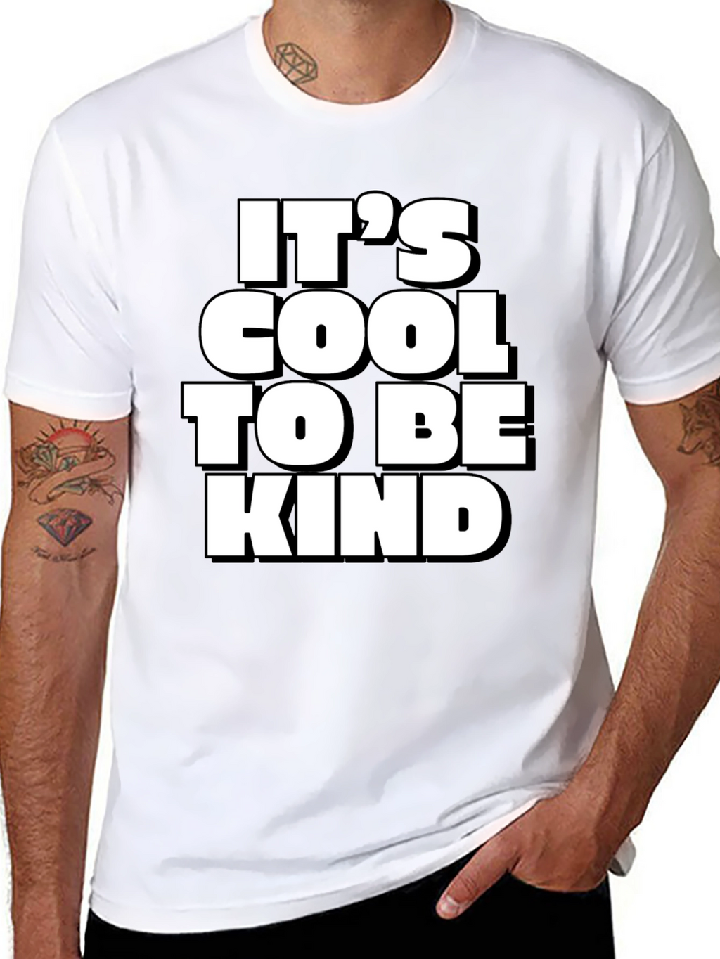 Its Cool to Be Kind Black T-Shirt