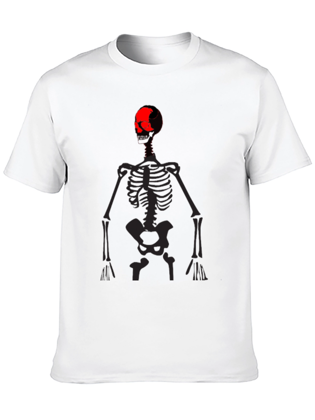 Skeleton Graphic Print Black T-Shirt
