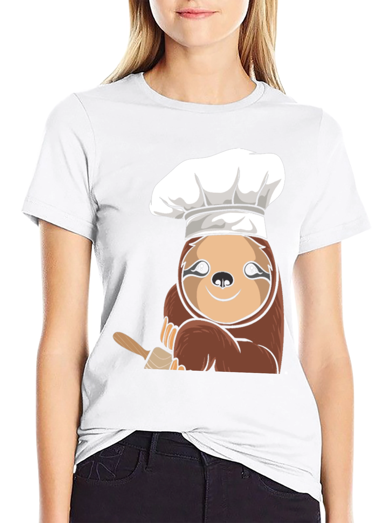 Chef Sloth T-Shirt - Cute Culinary Design