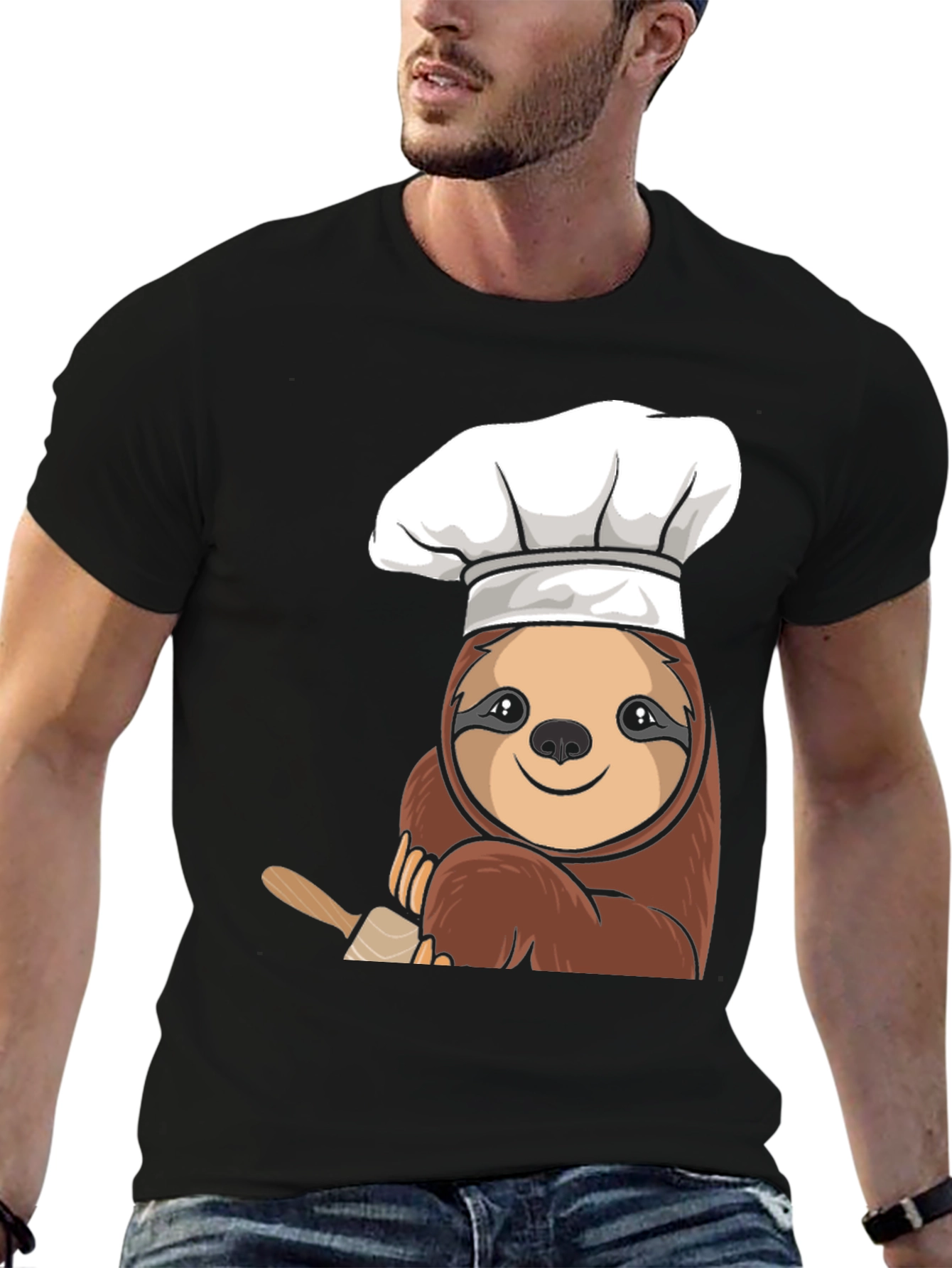 Chef Sloth T-Shirt - Cute Culinary Design