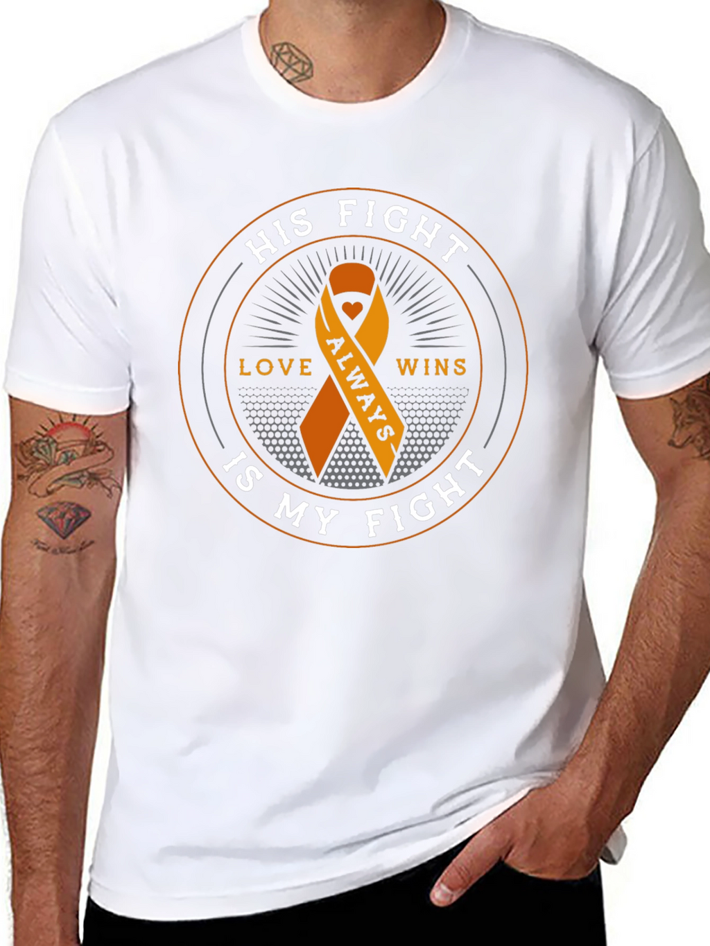 His Fight Is My Fight Awareness Ribbon T-Shirt