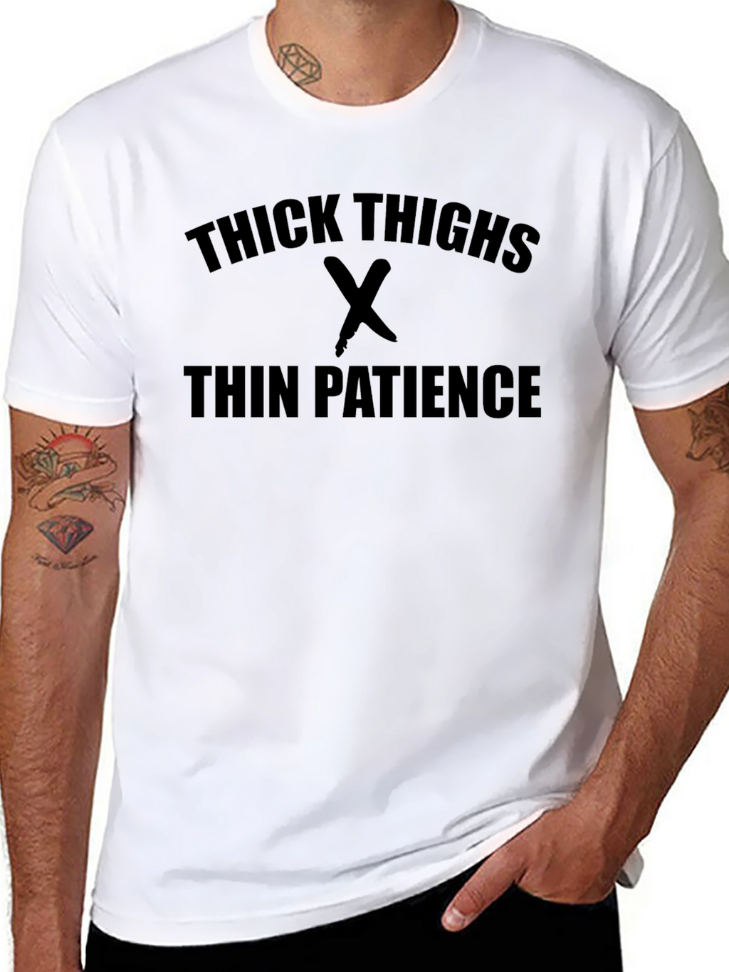 Thick Thighs Thin Patience Graphic Tee