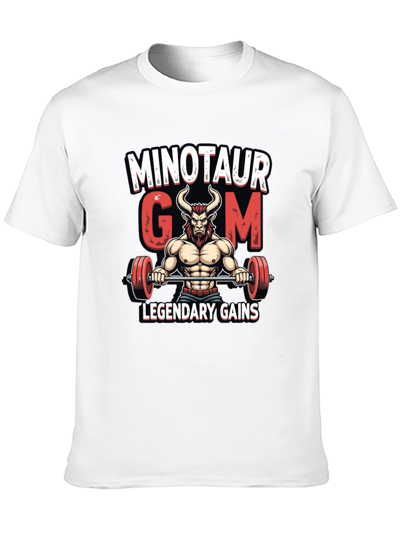 Minotaur Gym Legendary Gains Graphic Tee