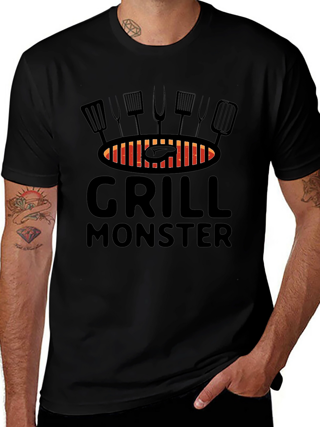 Grill Monster Graphic T-Shirt - BBQ Lover Tee