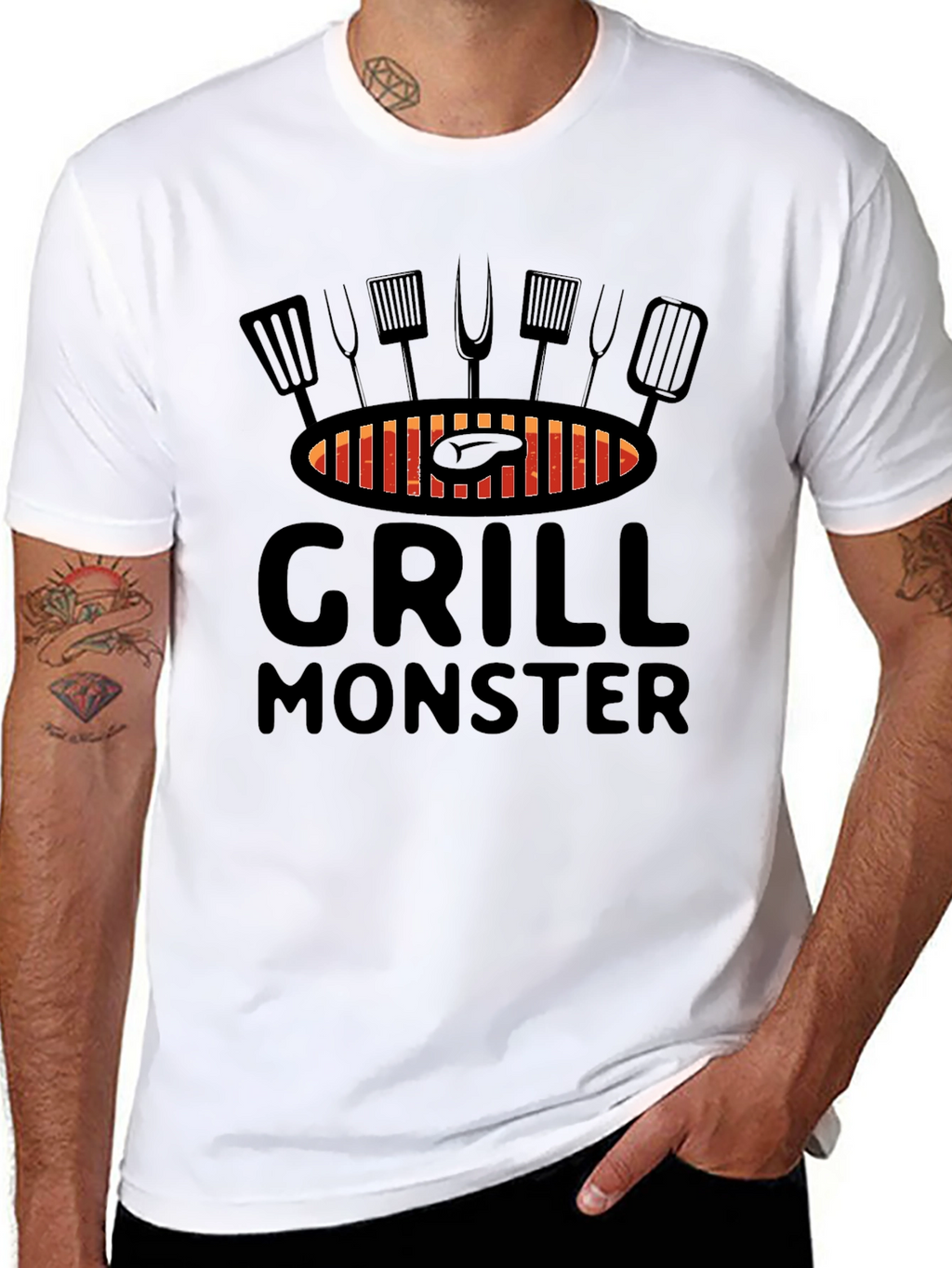 Grill Monster Graphic T-Shirt - BBQ Lover Tee