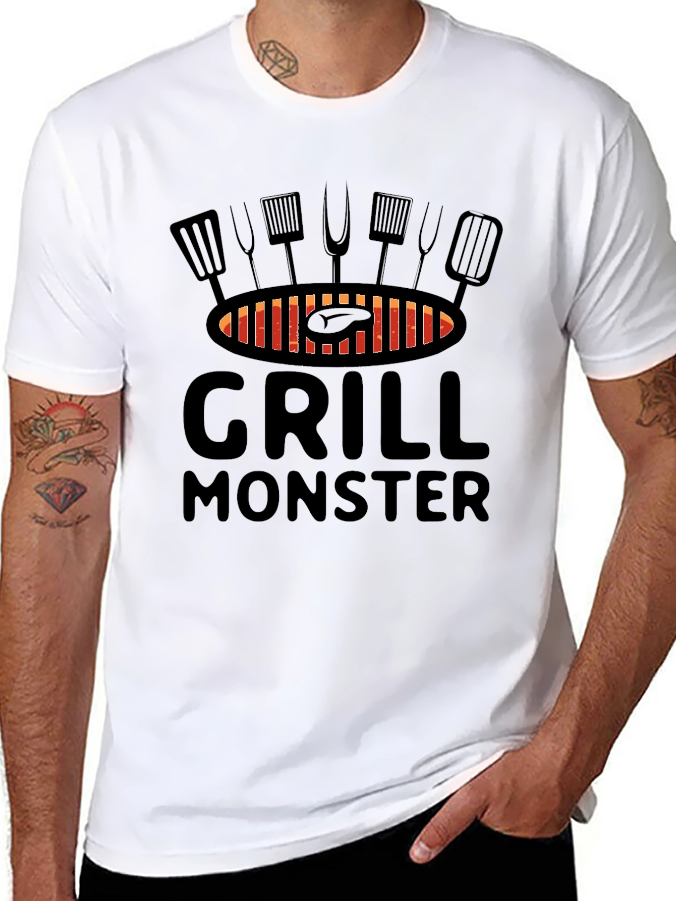 Grill Monster Graphic T-Shirt - BBQ Lover Tee