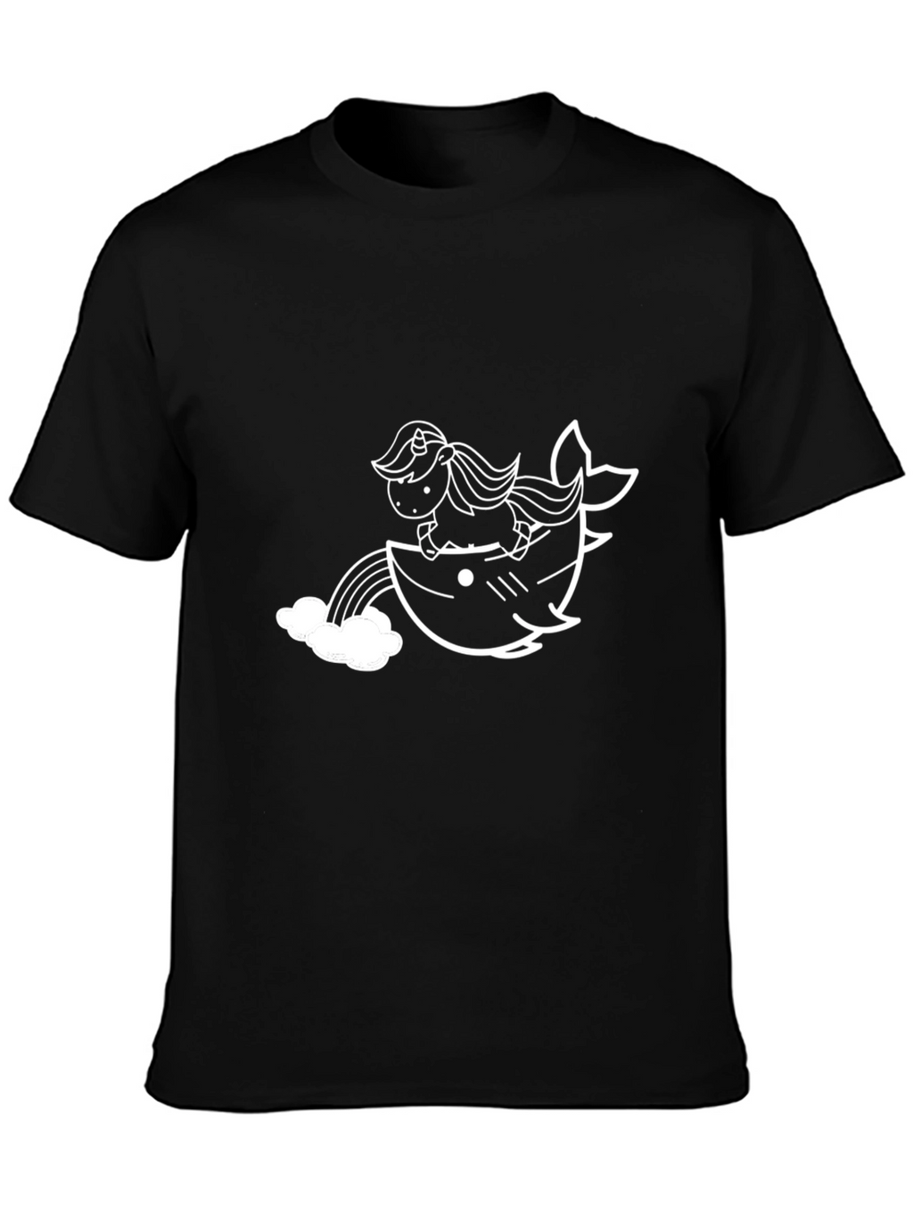 Unicorn Shark Rainbow Graphic Tee