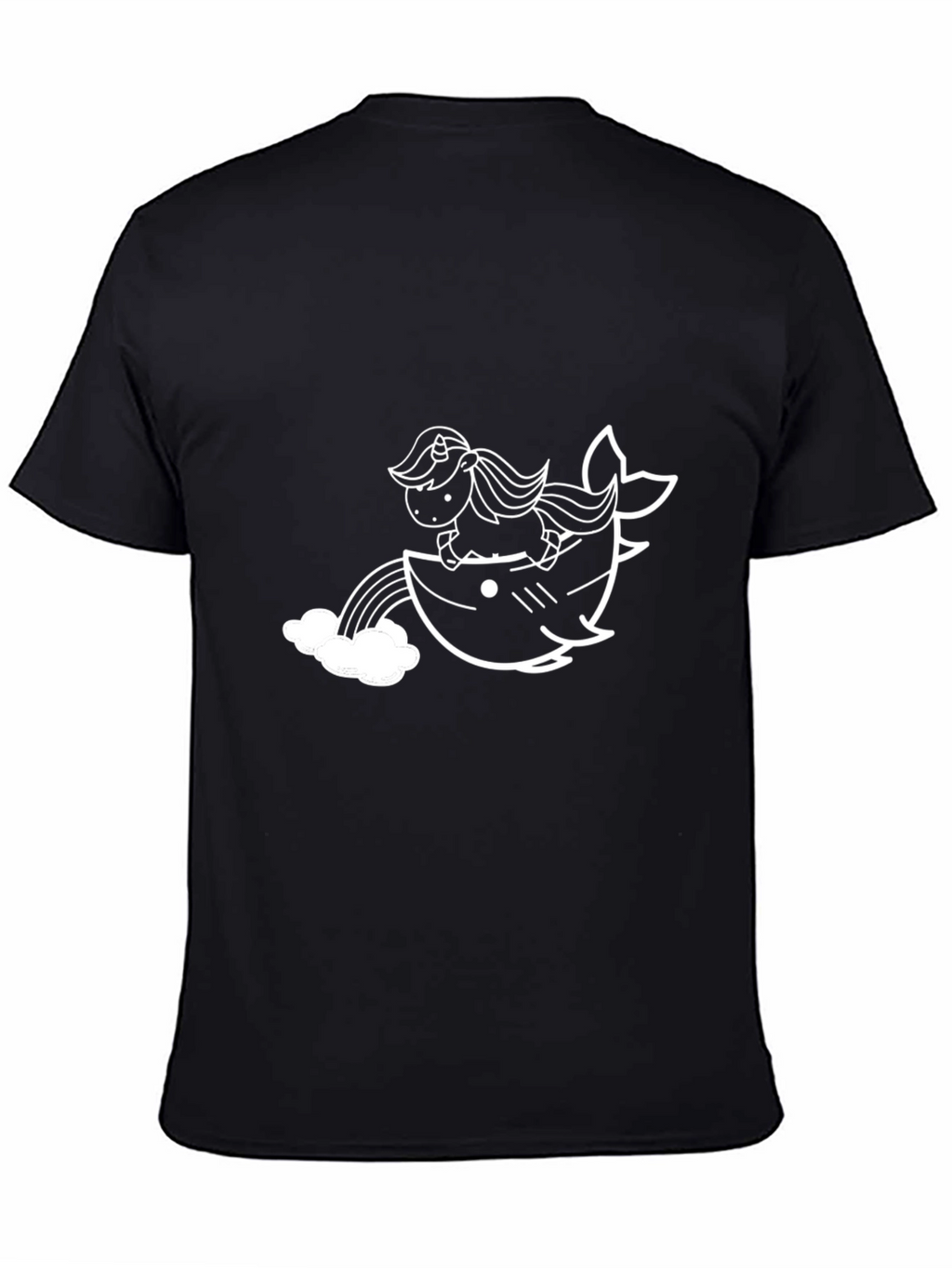 Unicorn Shark Rainbow Graphic Tee