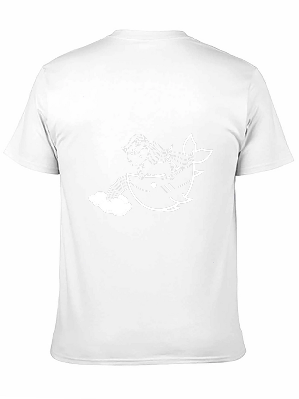 Unicorn Shark Rainbow Graphic Tee