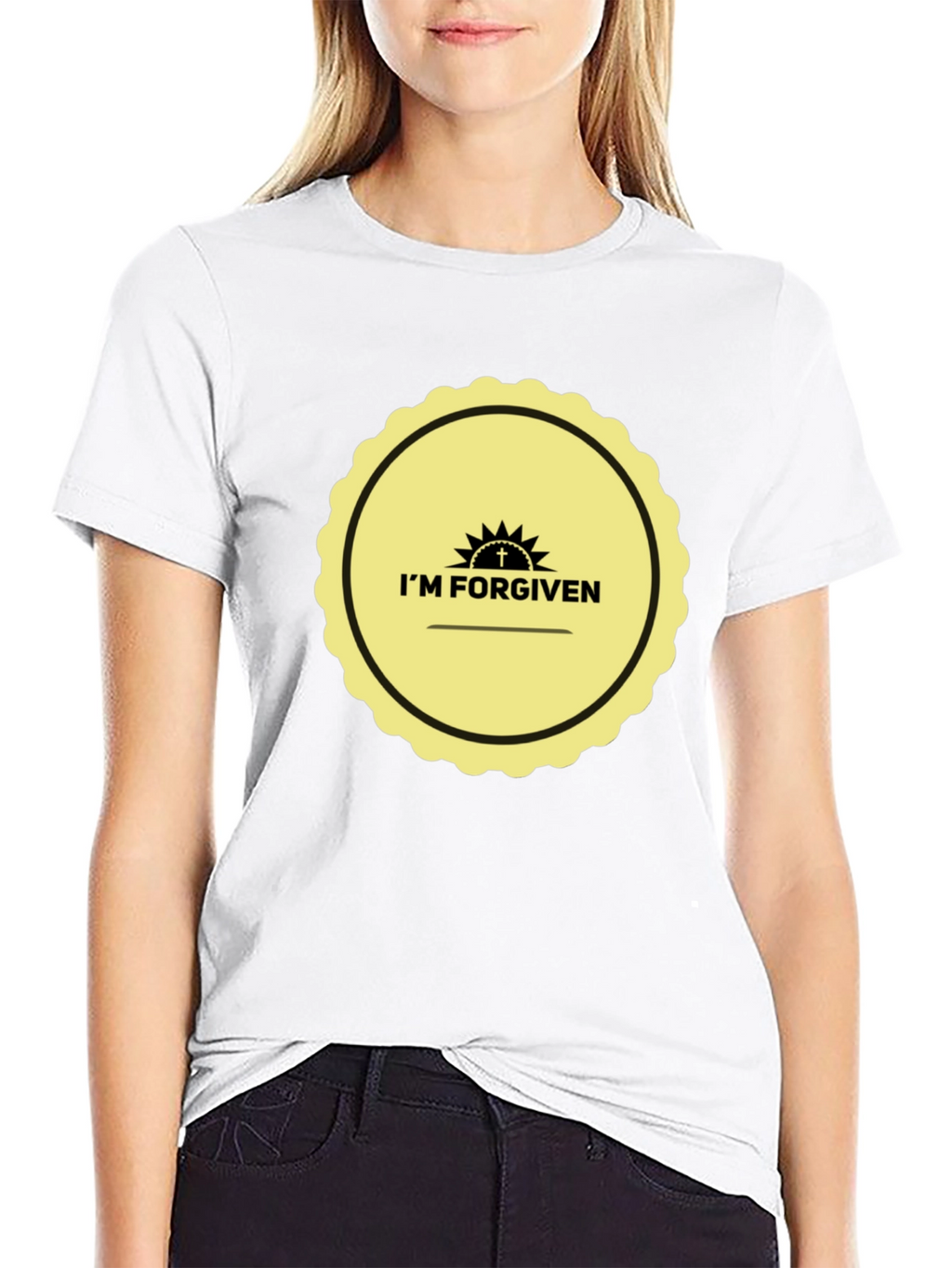 Im Forgiven Graphic Tee - Black