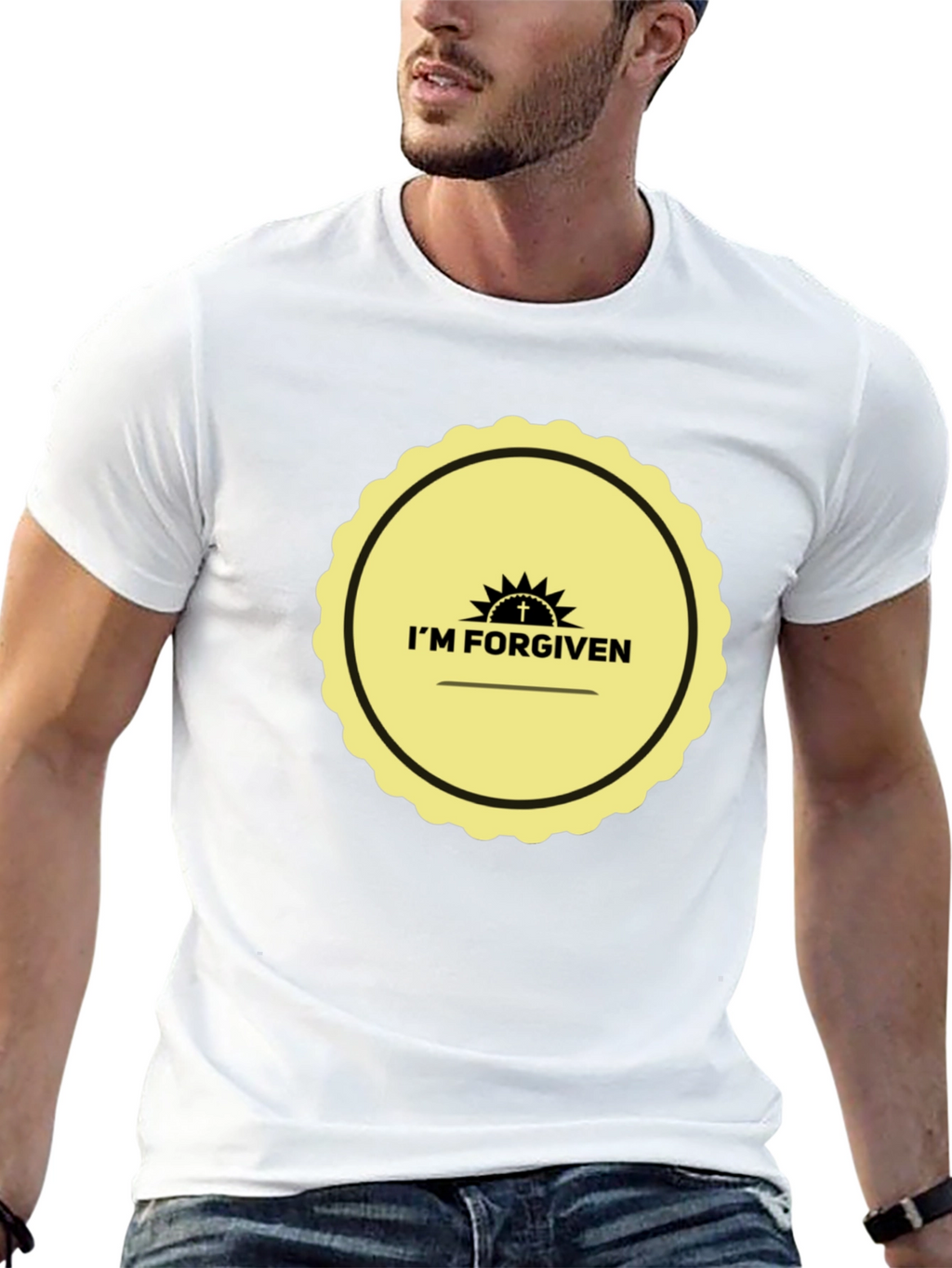Im Forgiven Graphic Tee - Black