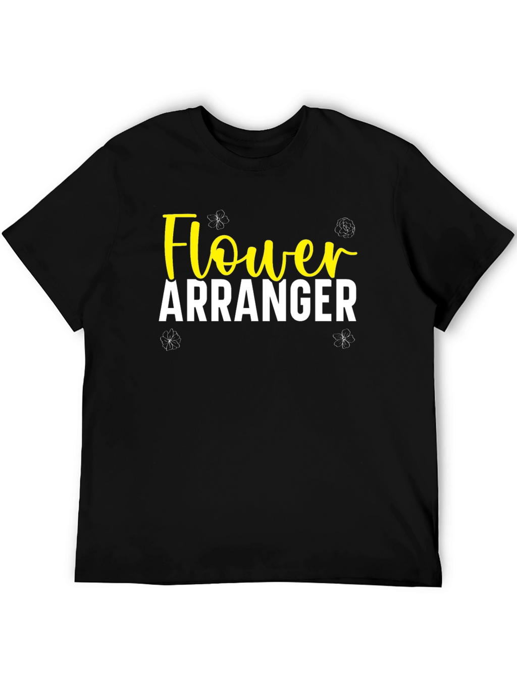 Flower Arranger Black T-Shirt