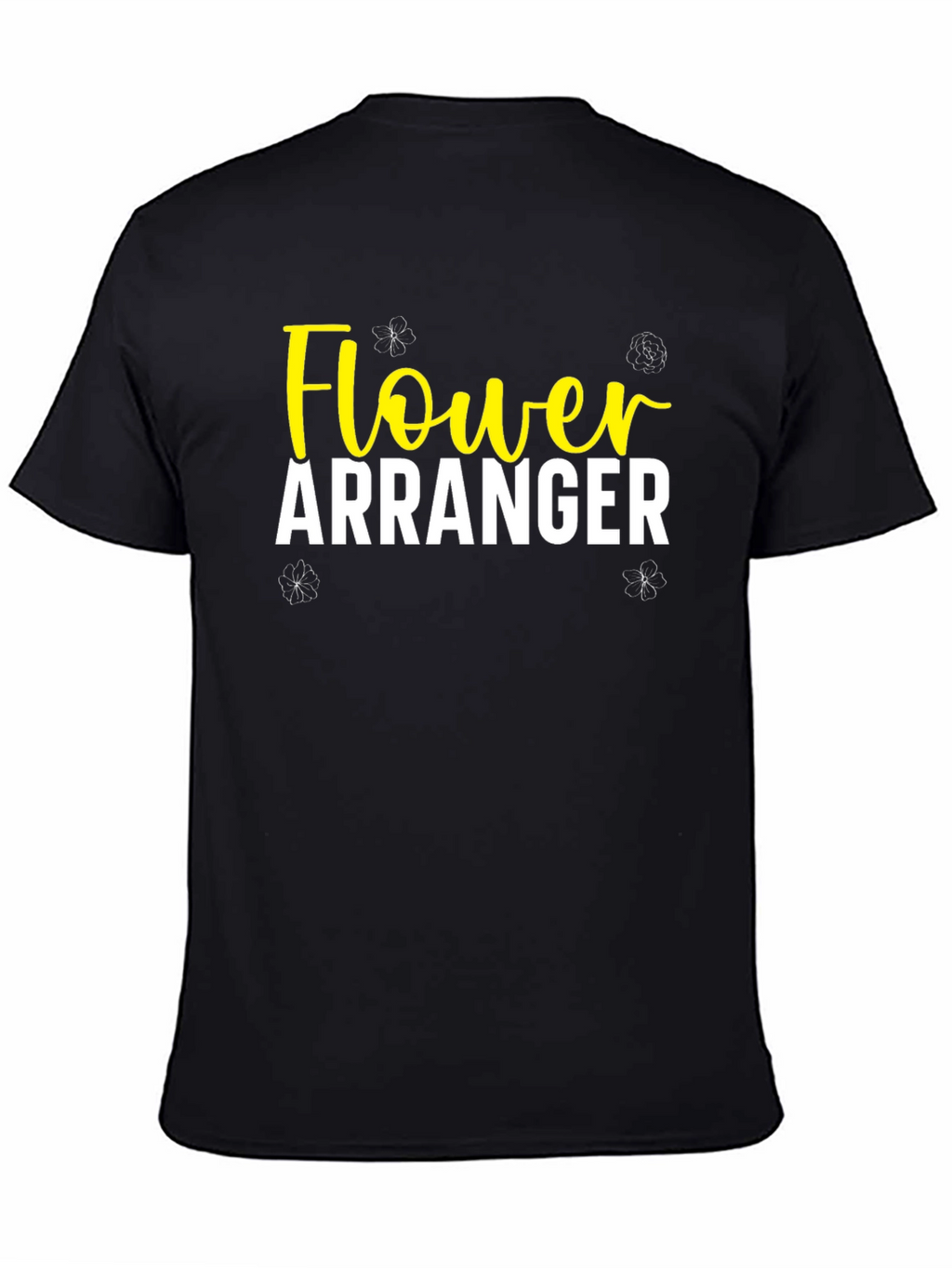 Flower Arranger Black T-Shirt