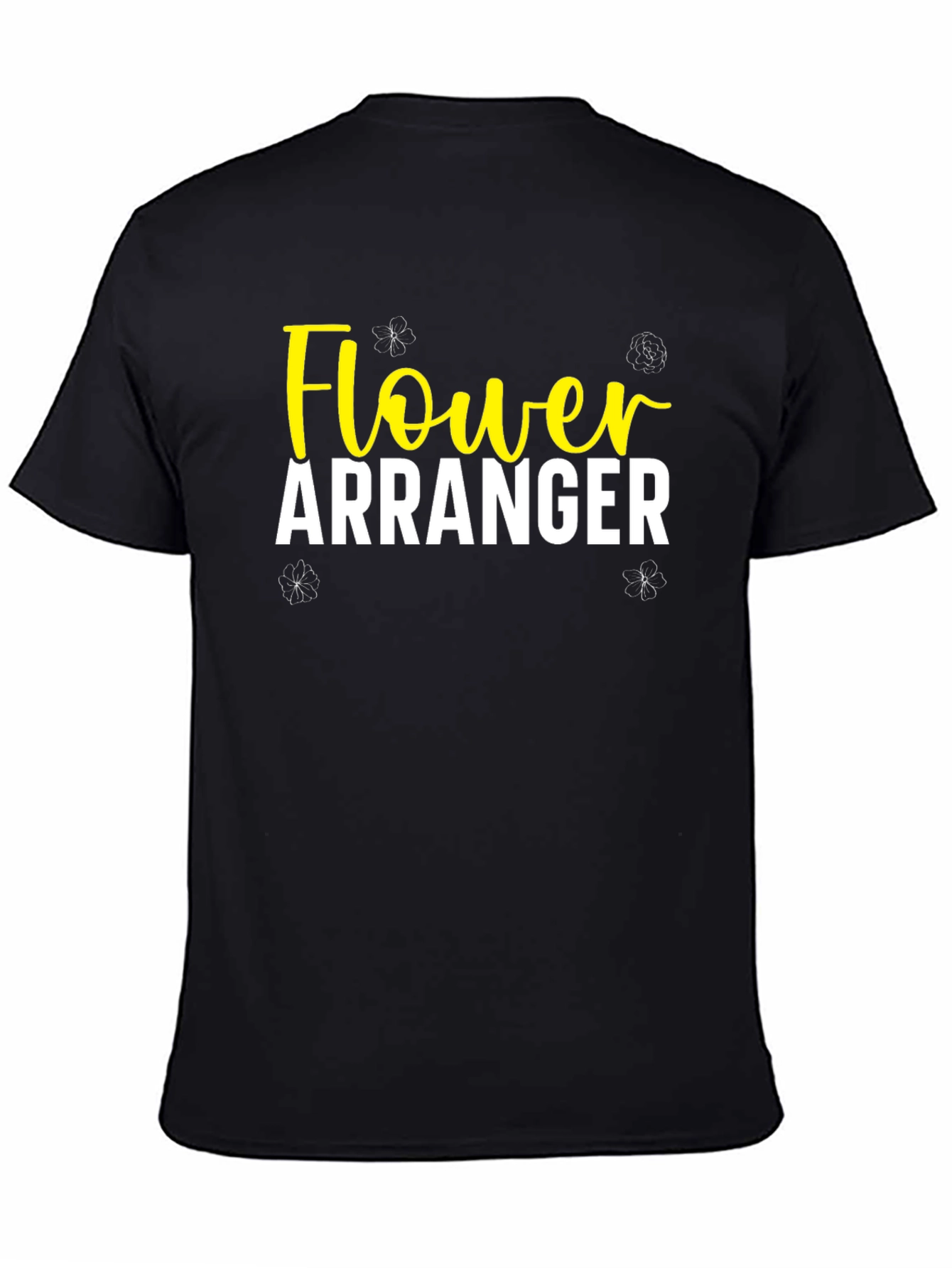 Flower Arranger Black T-Shirt