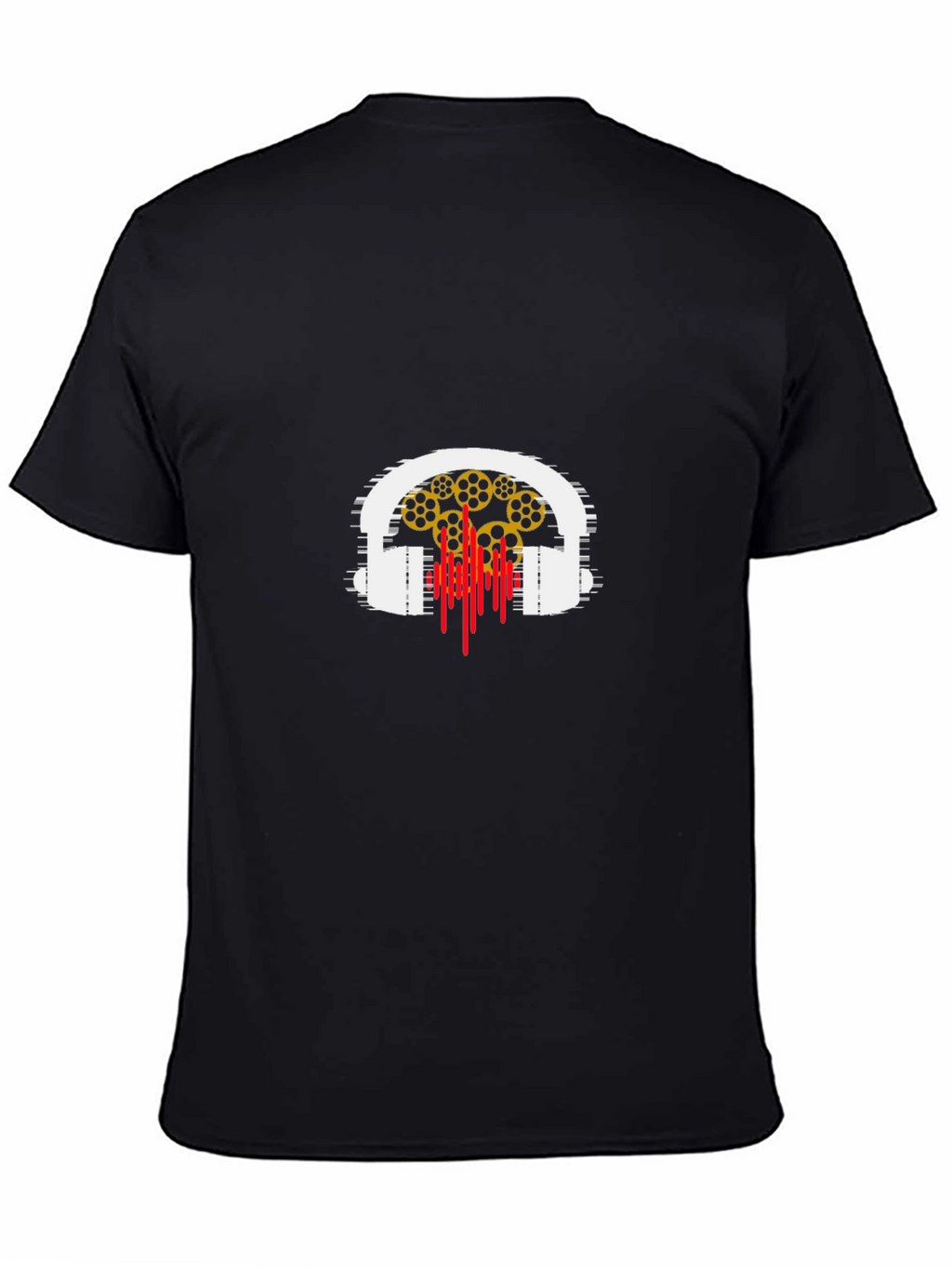 Headphones & Music Reel Graphic T-Shirt