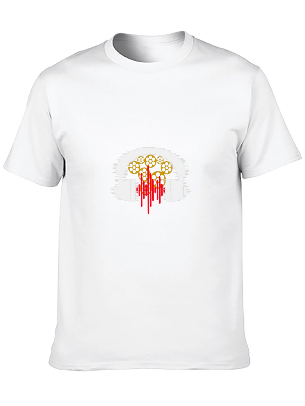 Headphones & Music Reel Graphic T-Shirt
