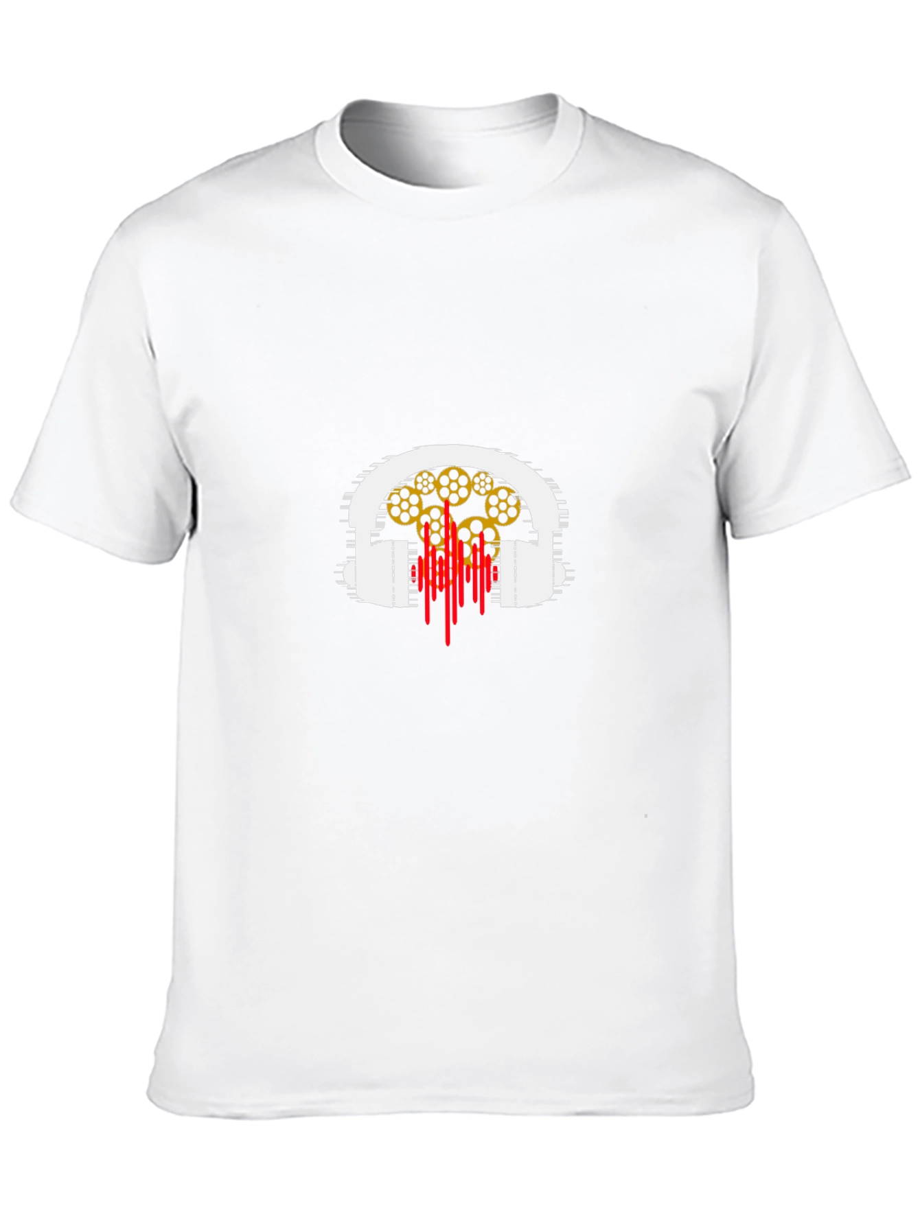 Headphones & Music Reel Graphic T-Shirt
