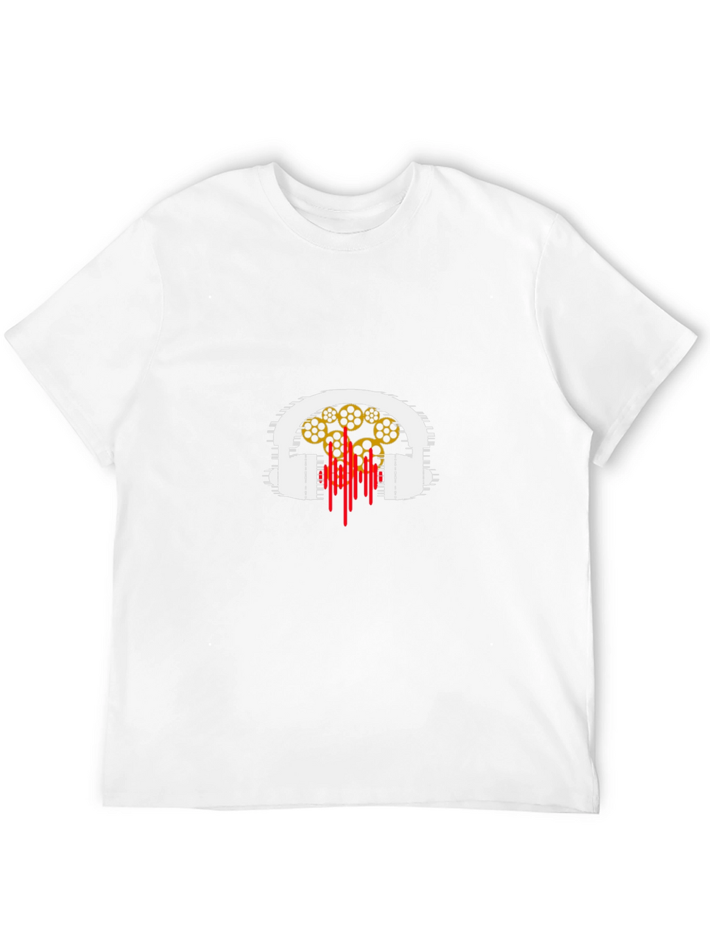 Headphones & Music Reel Graphic T-Shirt