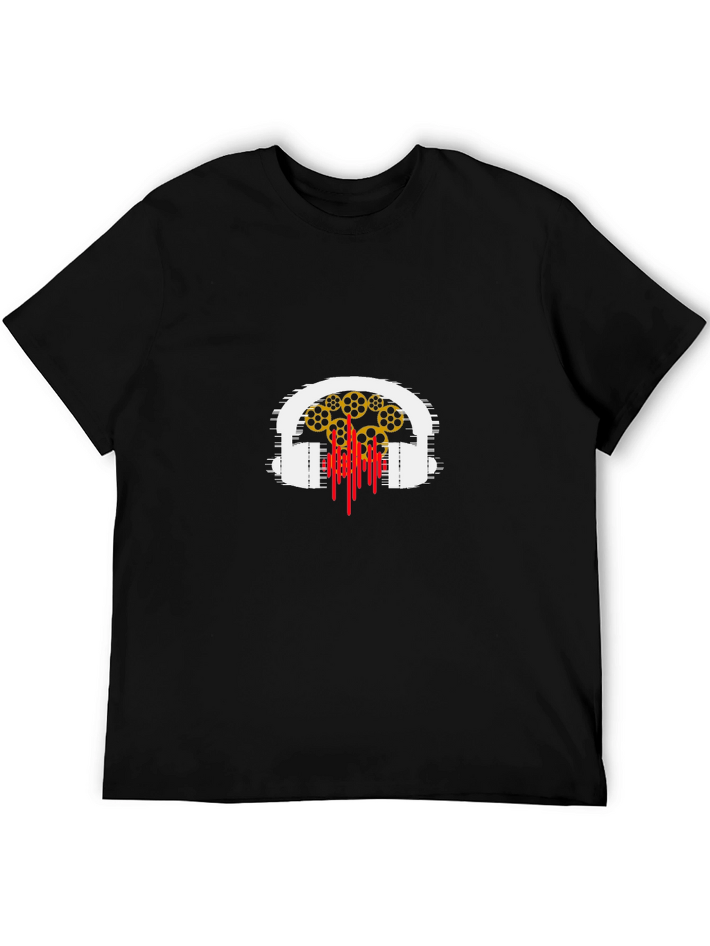 Headphones & Music Reel Graphic T-Shirt