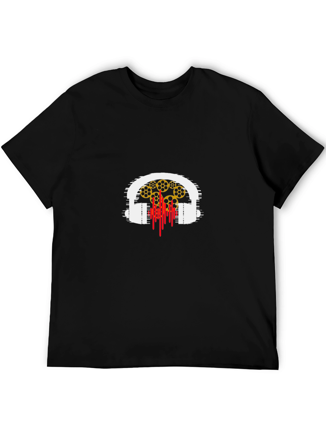 Headphones & Music Reel Graphic T-Shirt