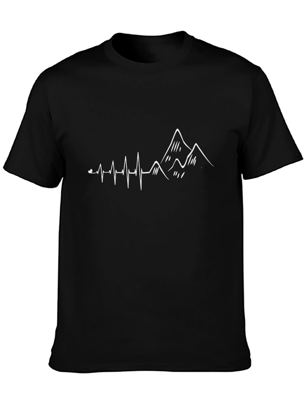 Mountain Heartbeat T-Shirt - Black