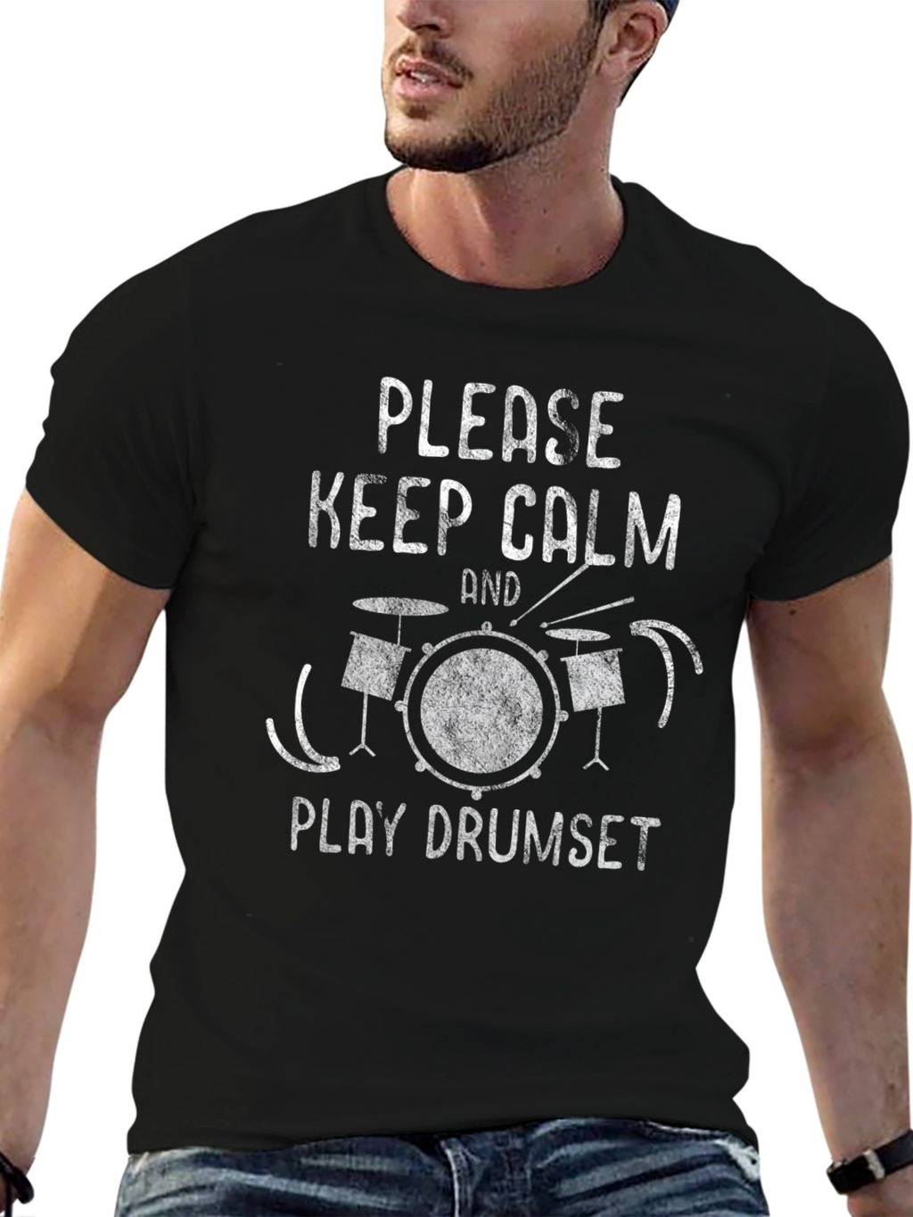 Keep Calm and Play Drumset T-Shirt