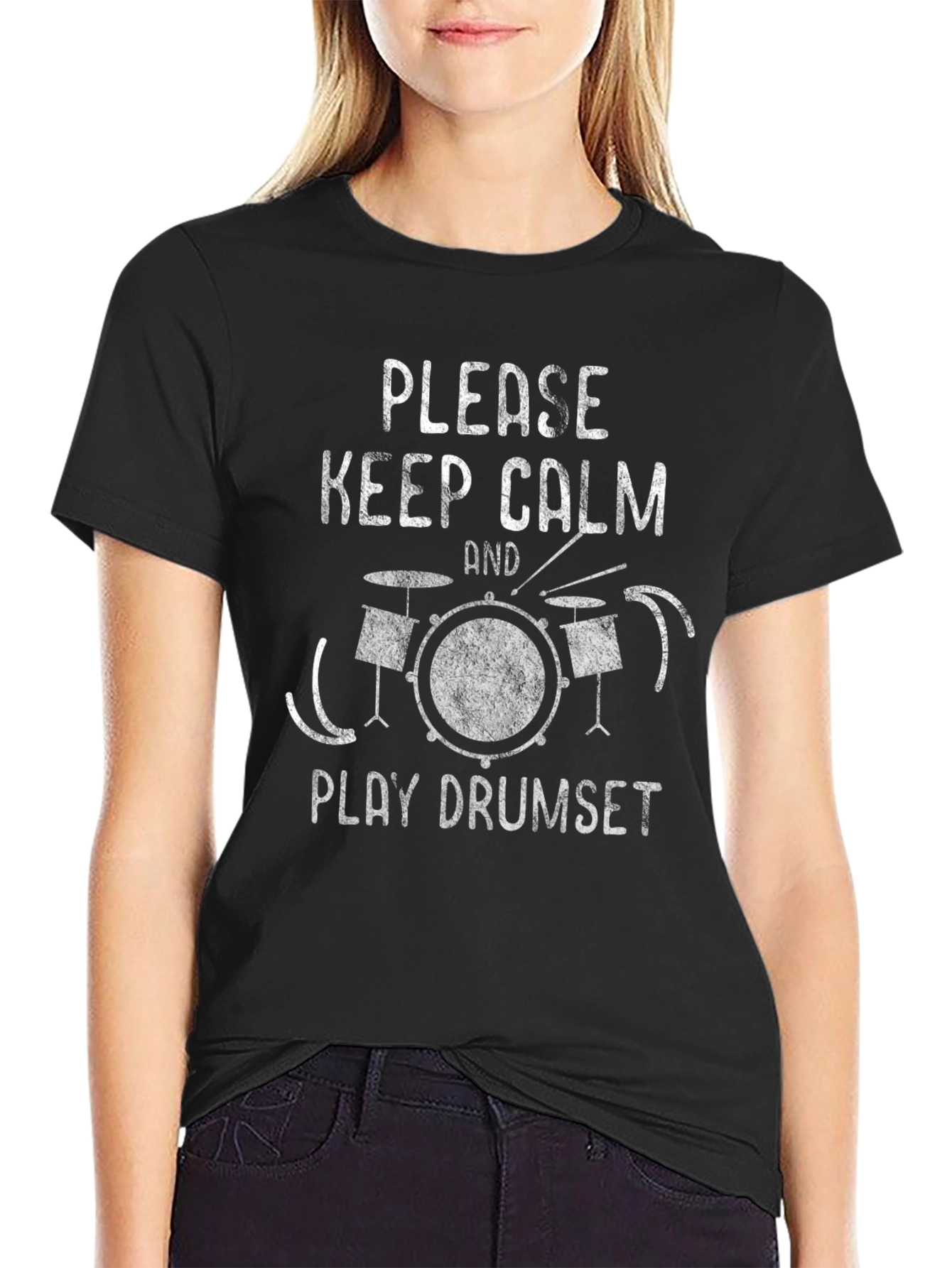 Keep Calm and Play Drumset T-Shirt