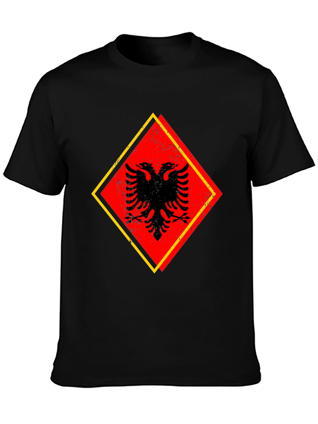 Albanian Eagle Graphic Tee - Black