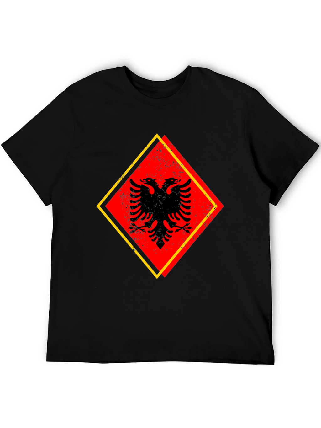 Albanian Eagle Graphic Tee - Black