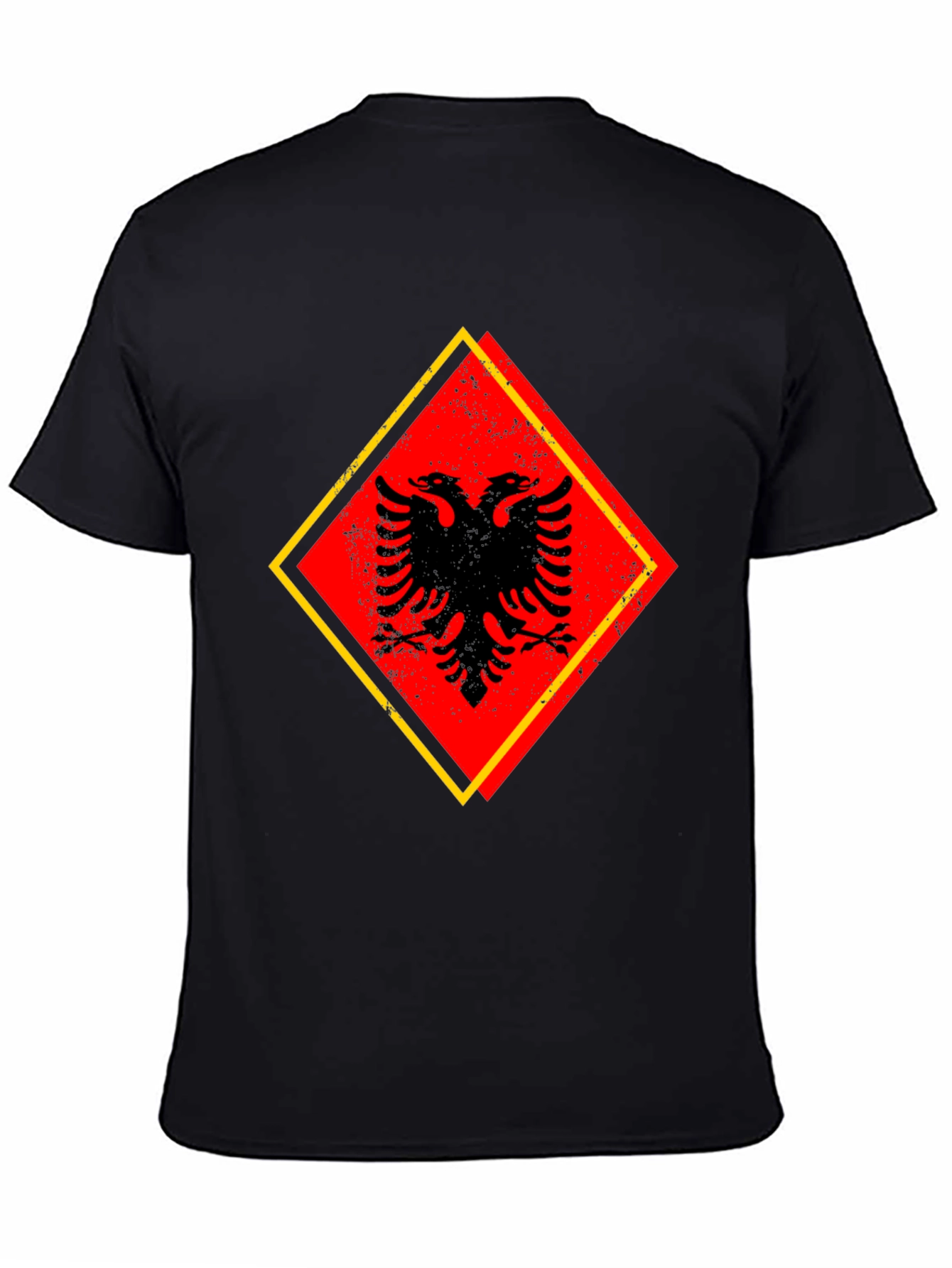 Albanian Eagle Graphic Tee - Black