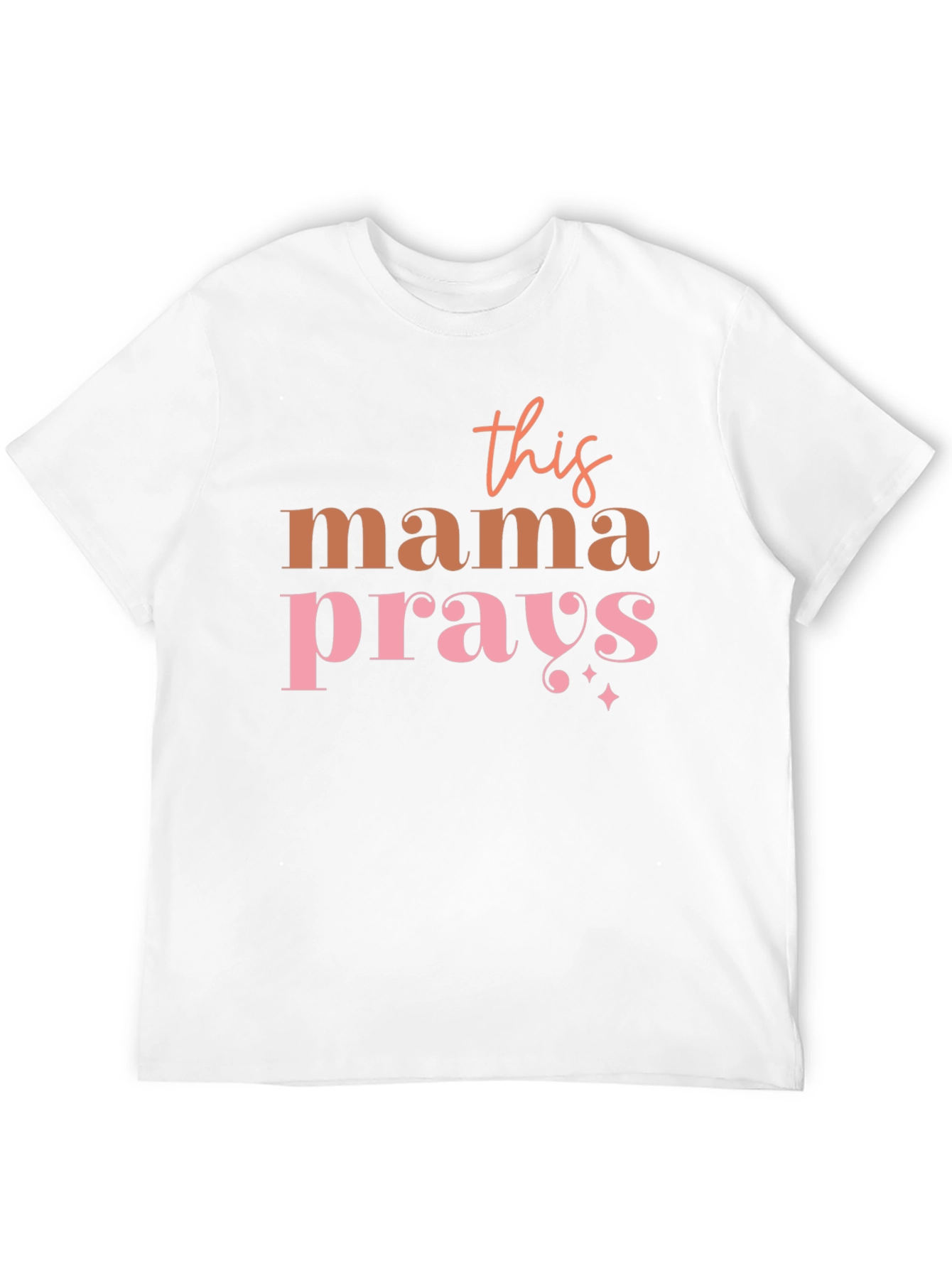 Mama Prays Graphic Tee - Trendy Mothers Shirt