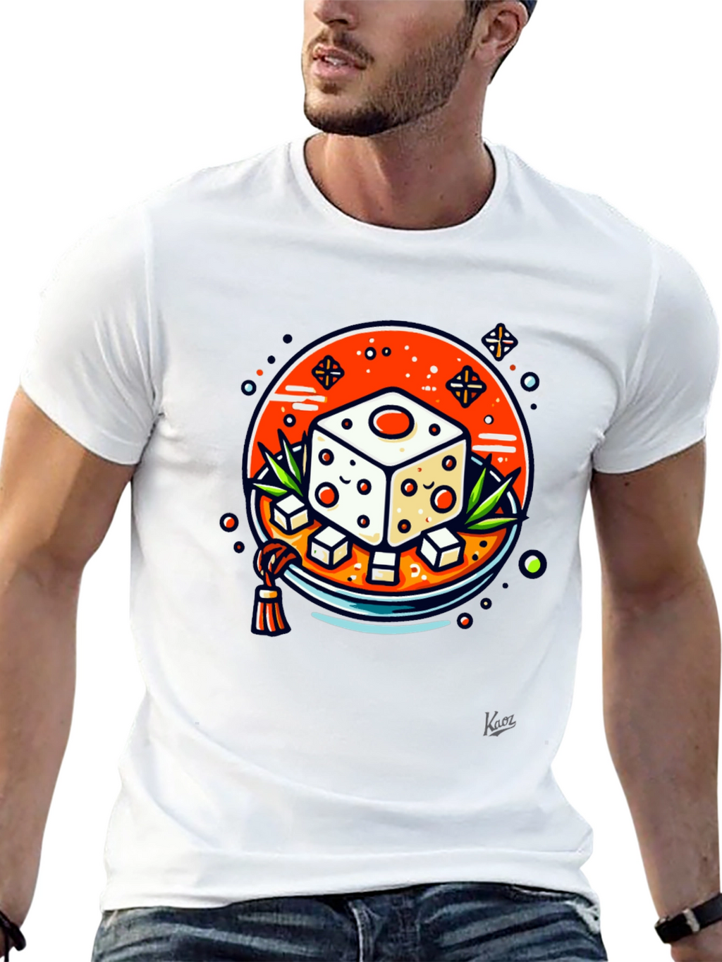 Dice Foodie T-Shirt - Unique Graphic Tee